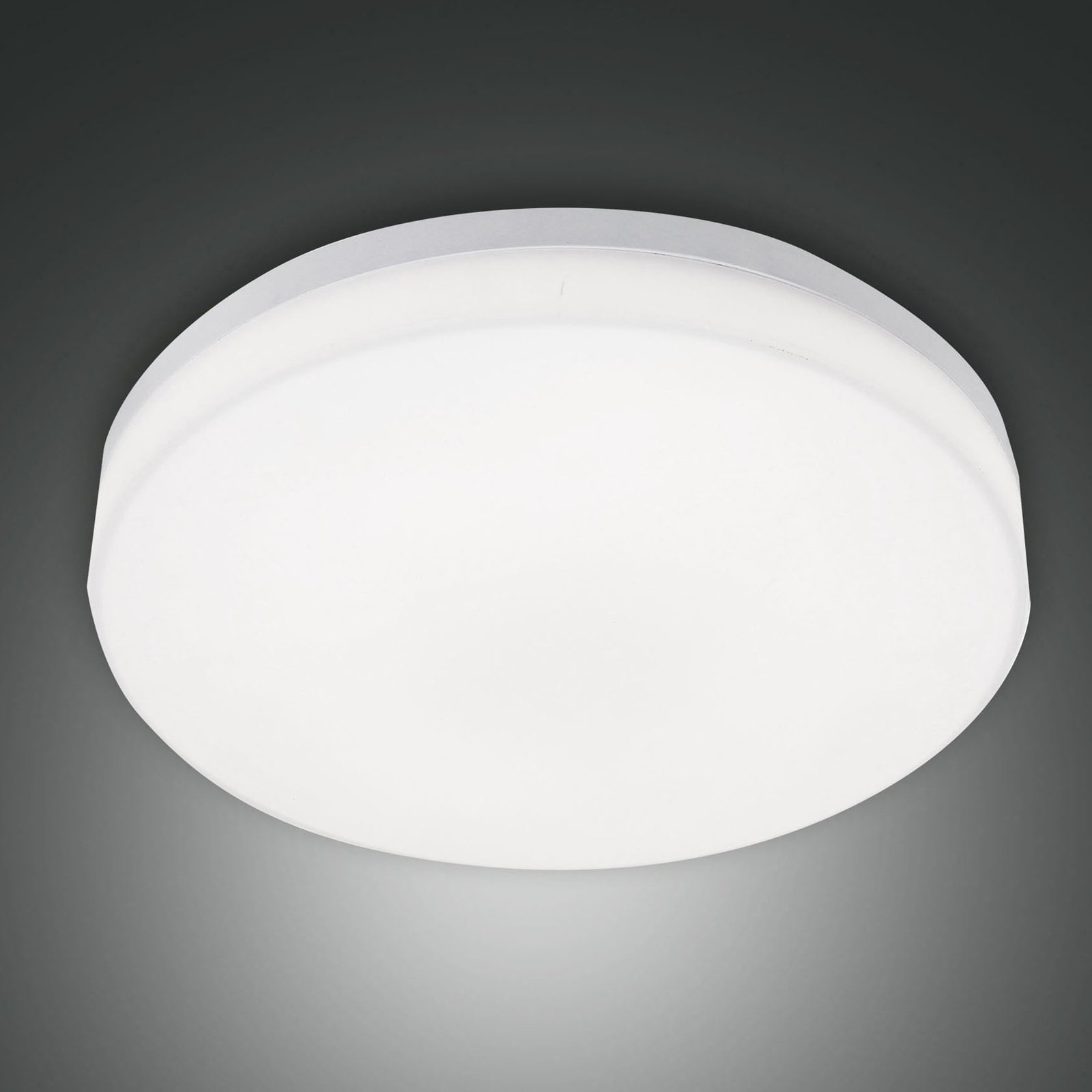 Zunanja stropna svetilka LED Trigo s senzorjem, bela