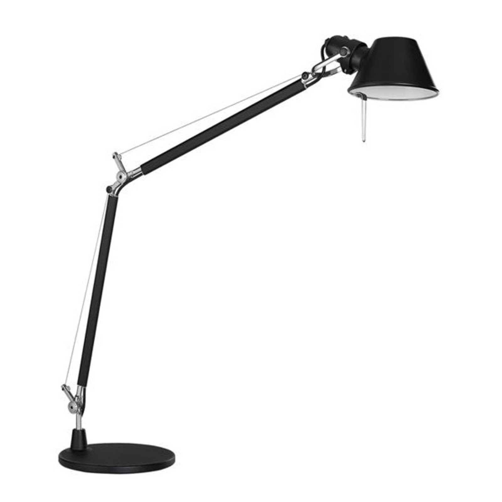 Tolomeo Lámpara de Sobremesa E27 Negro con Base Negro - Artemide