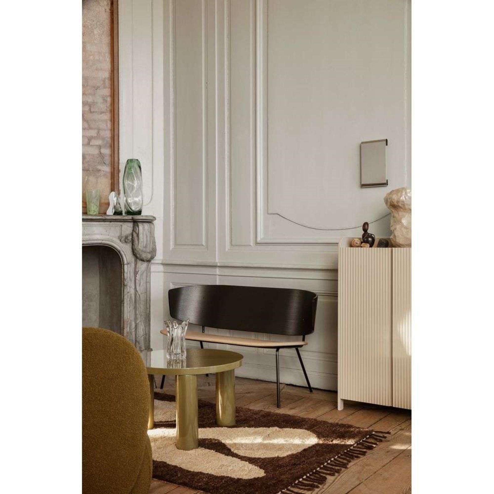 Abstract Tapis Small Brown/Off-White - Ferm Living