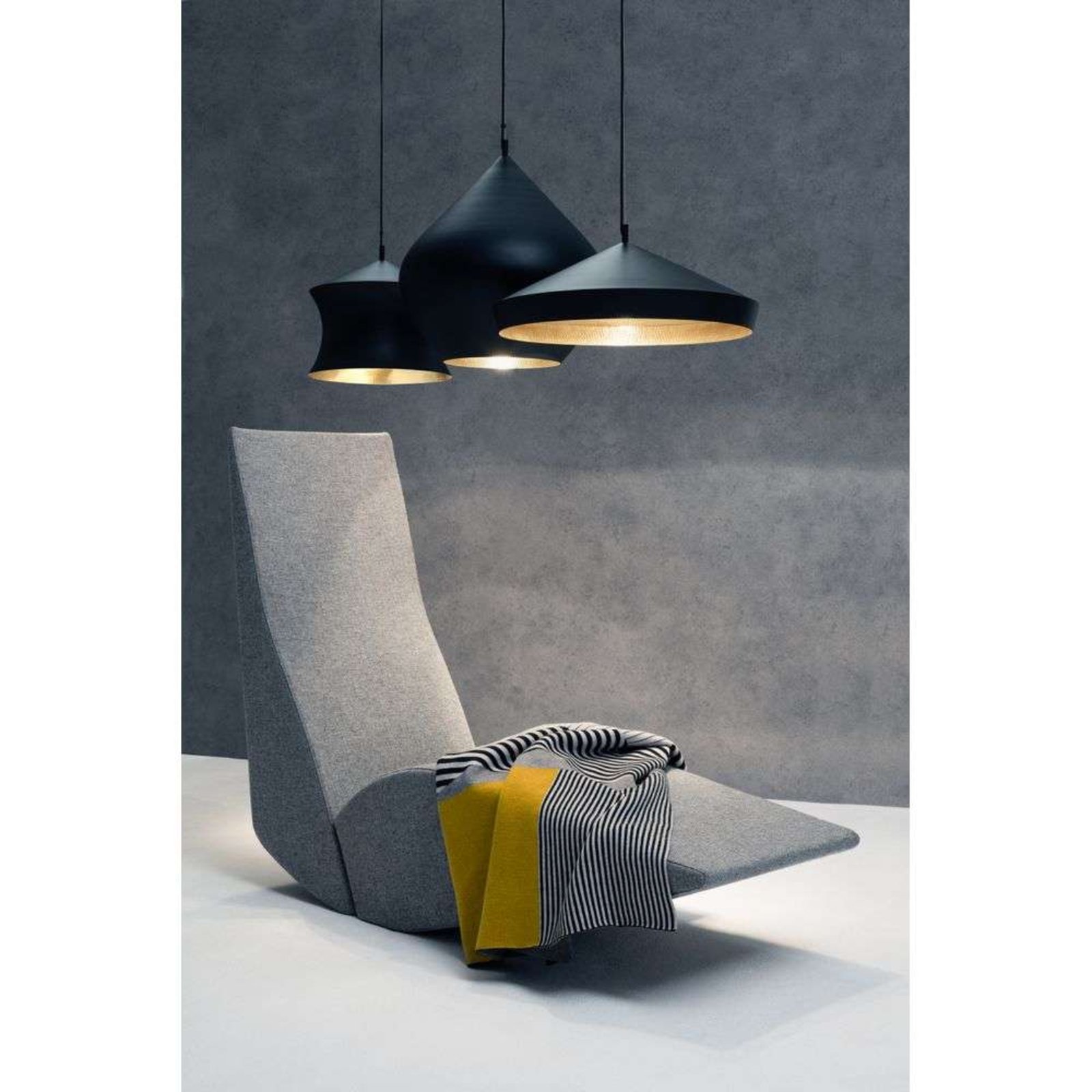 Beat Light Flat LED Lustră Pendul Black - Tom Dixon