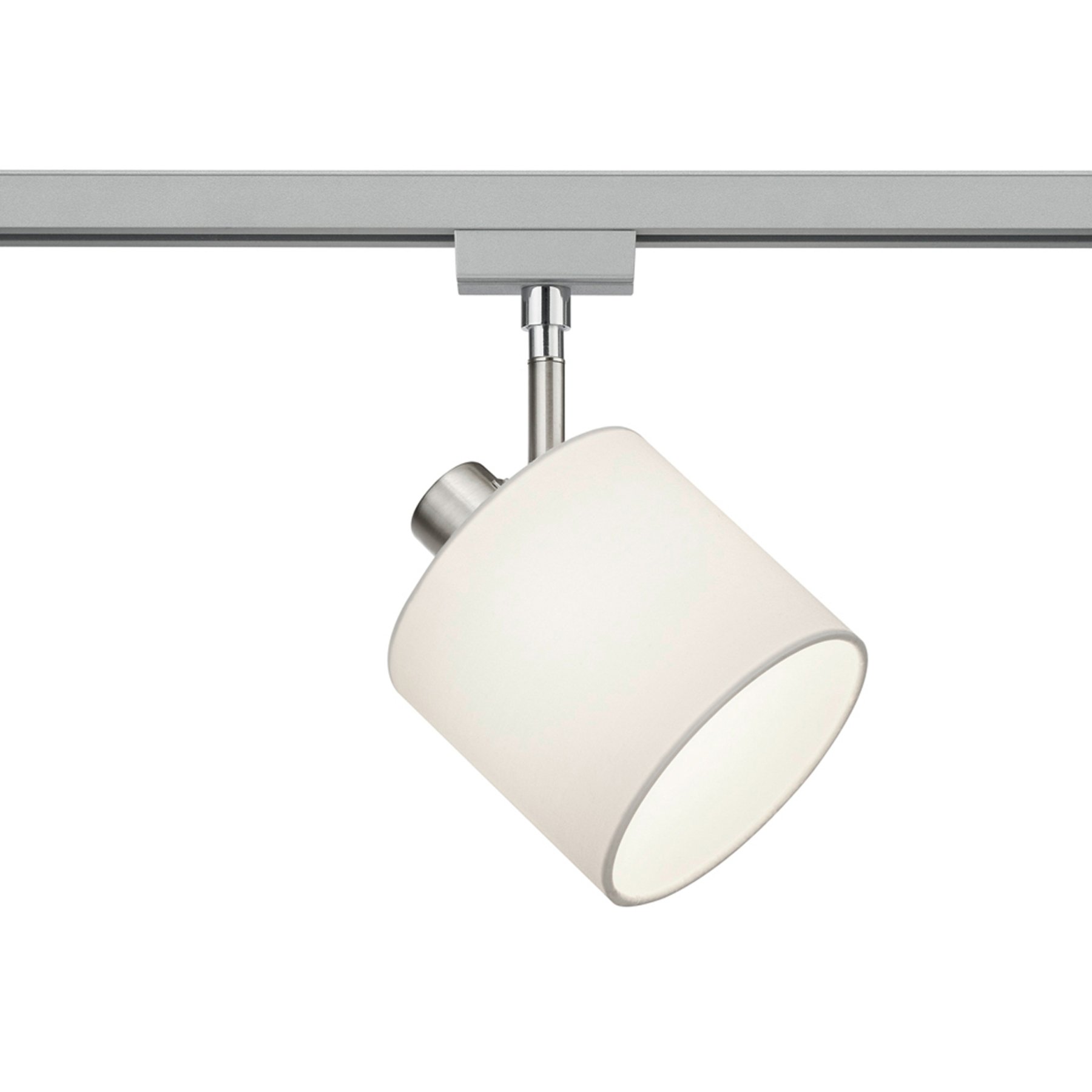 Trio Lighting DUOline 783301 2-circuit spot E14, white, for Living / Dining Room, fabric, metal, E14, 25 W, energy efficiency: A++, L: 16 cm, H: 22 cm
