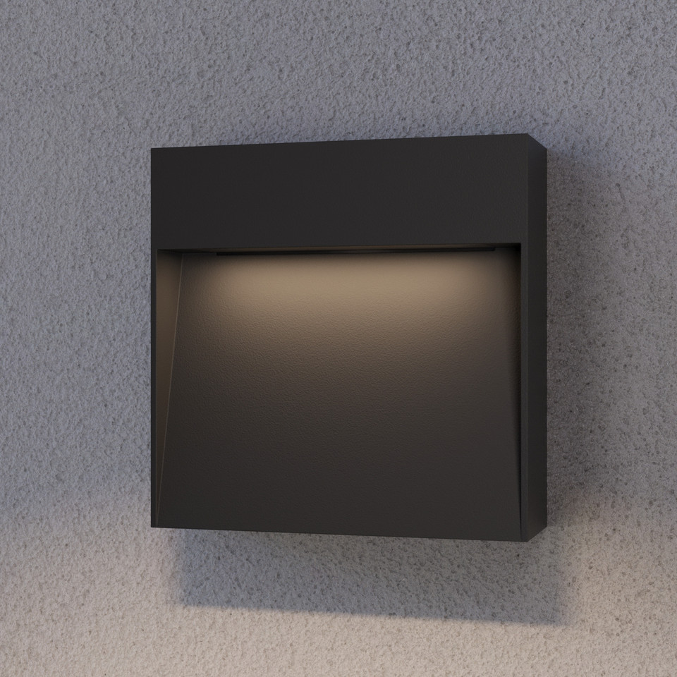 Lucande Noreia LED Utomhus Vägglampa, svart från Lucande