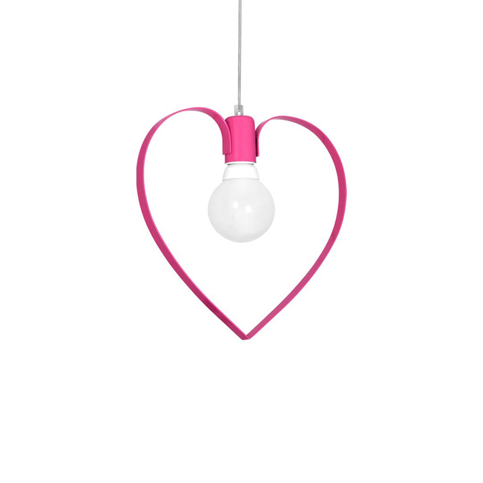 Euluna Suspension Amore à une lampe rose