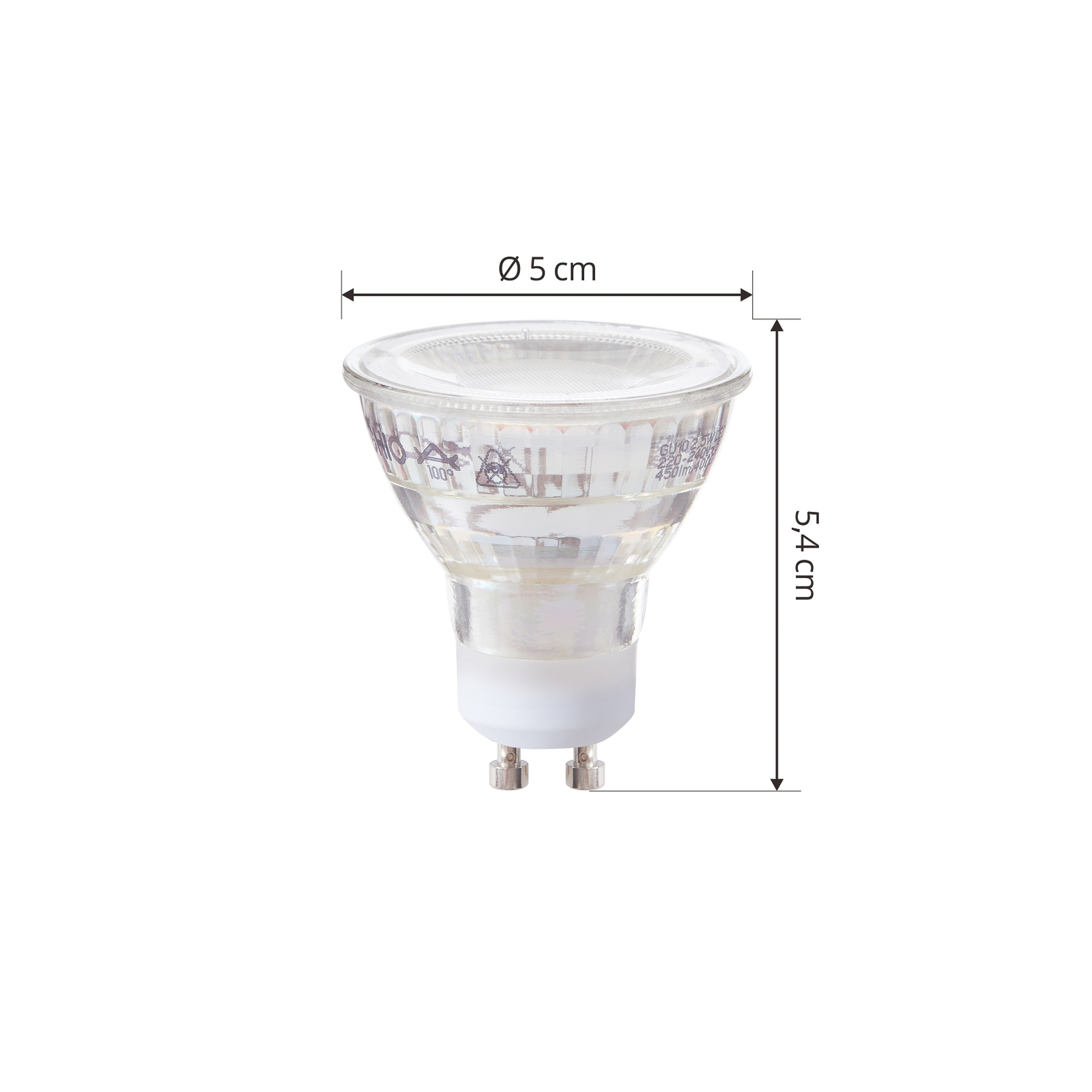 Arcchio LED bulb GU10 2.5W 4000K 450lm glass set of 3