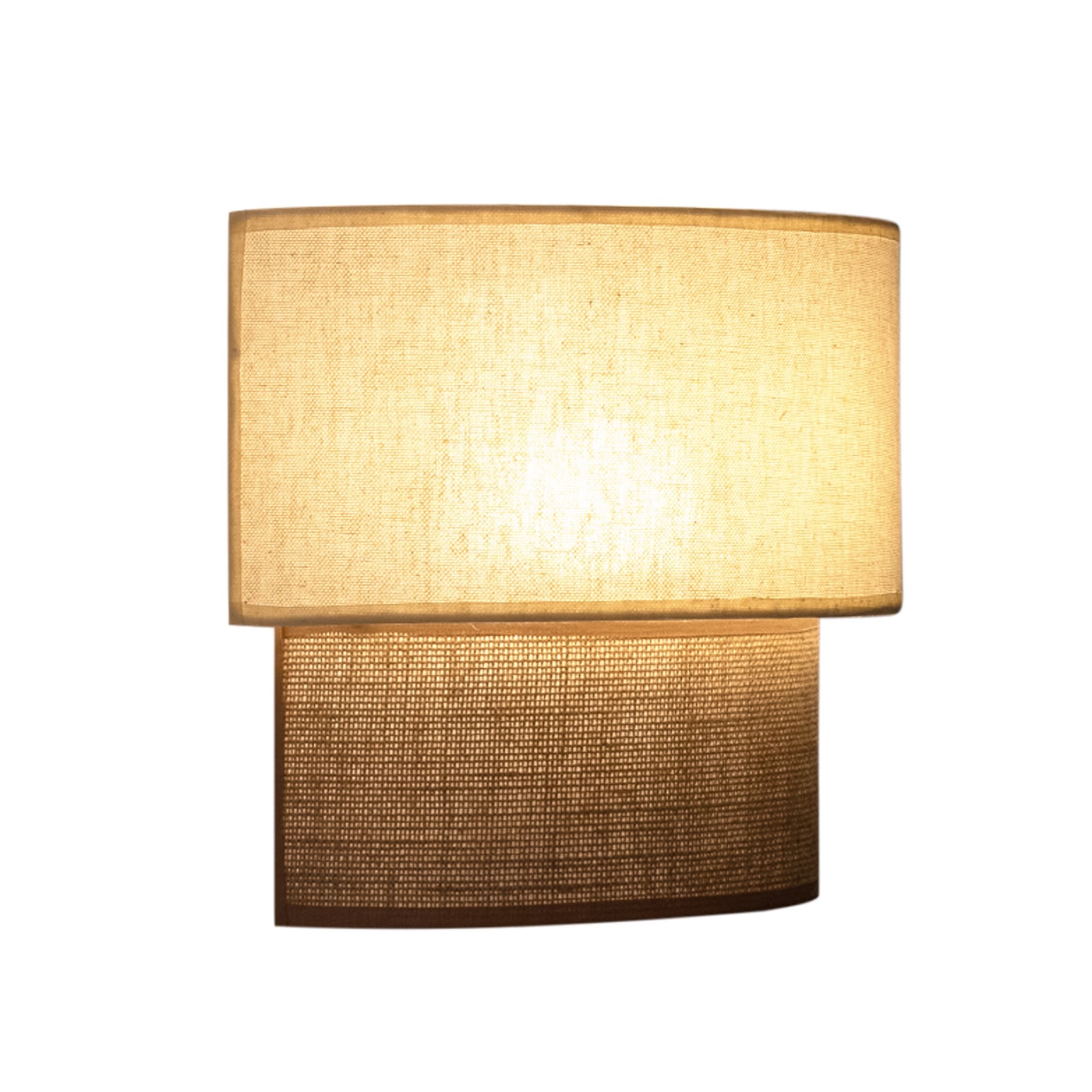Applique murale bohème, blanc/jute, 22 cm, tissu, E27 - Duolla Applique murale bohème, blanc/jute, 22 cm, tissu, E27 - Duolla