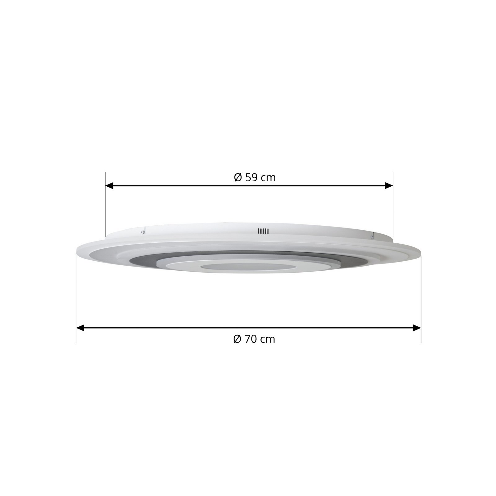 Lindby LED ceiling light Rebeka, round, Ø 70 cm, CCT, dimmable