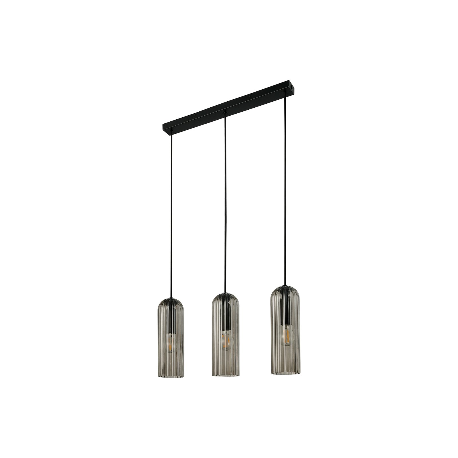 Miella 3 Pendelleuchte Rail Smoke - Nordlux