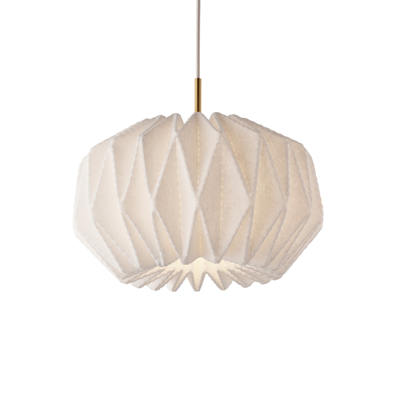 LE KLINT Hängeleuchte Softly Pleated I, Ø 42 cm, weiß, Filz