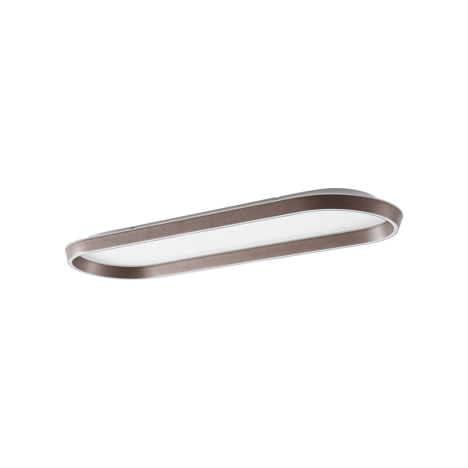 Plafonieră LED Lucande Rylan, 112 cm, maro, dimabil, CCT