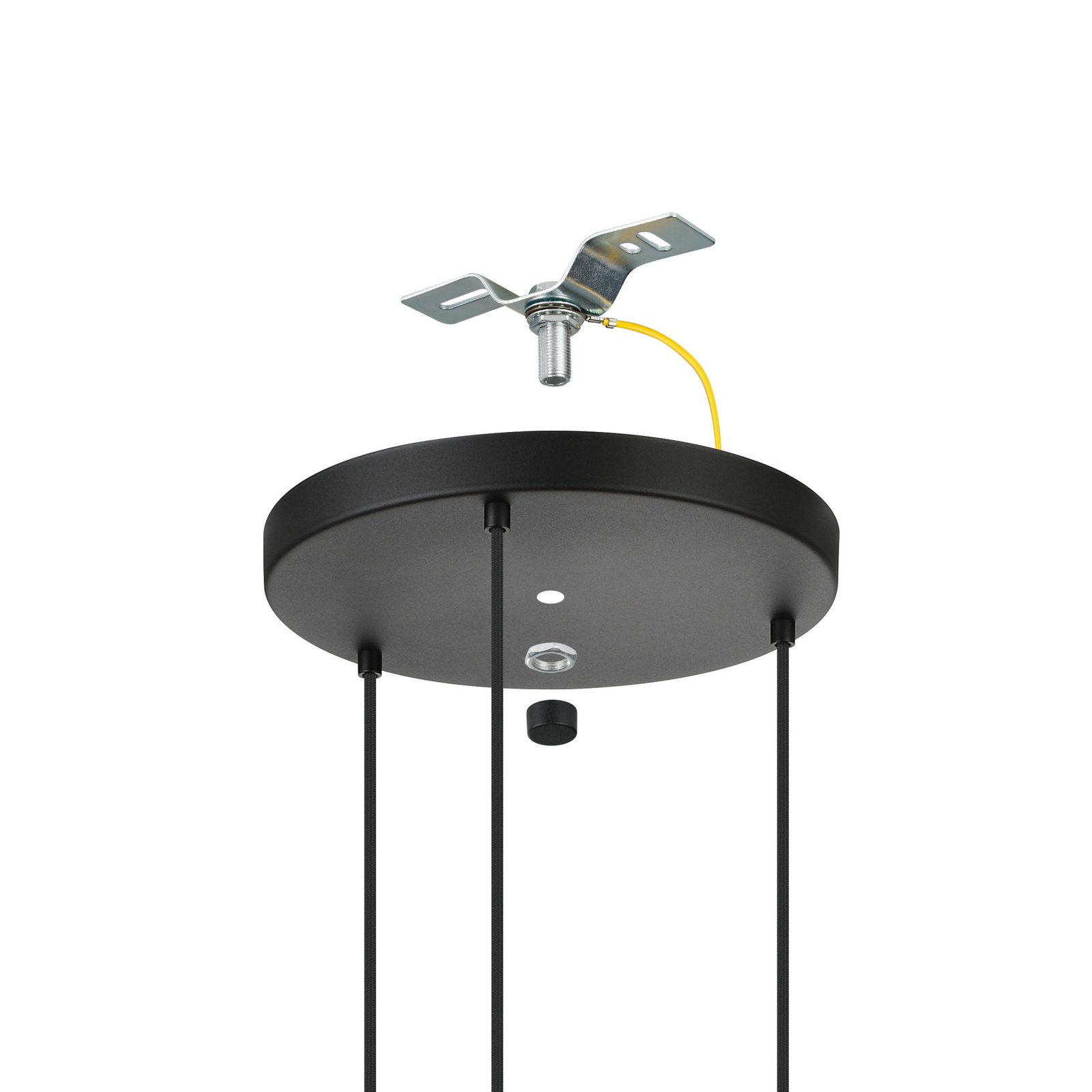 EGLO Amsfield 1 riippuvalaisin, kolmivaloinen, pyöreä