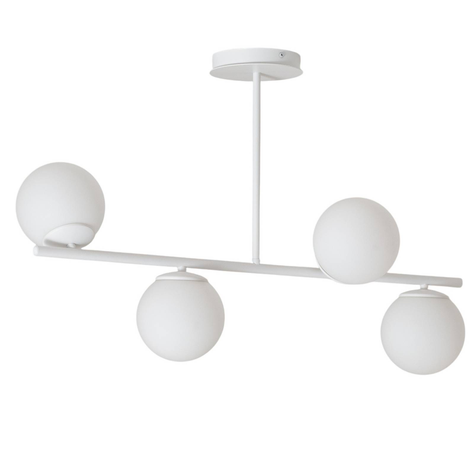 Deckenlampe Kabo,1 Arm, weiß, vierflammig
