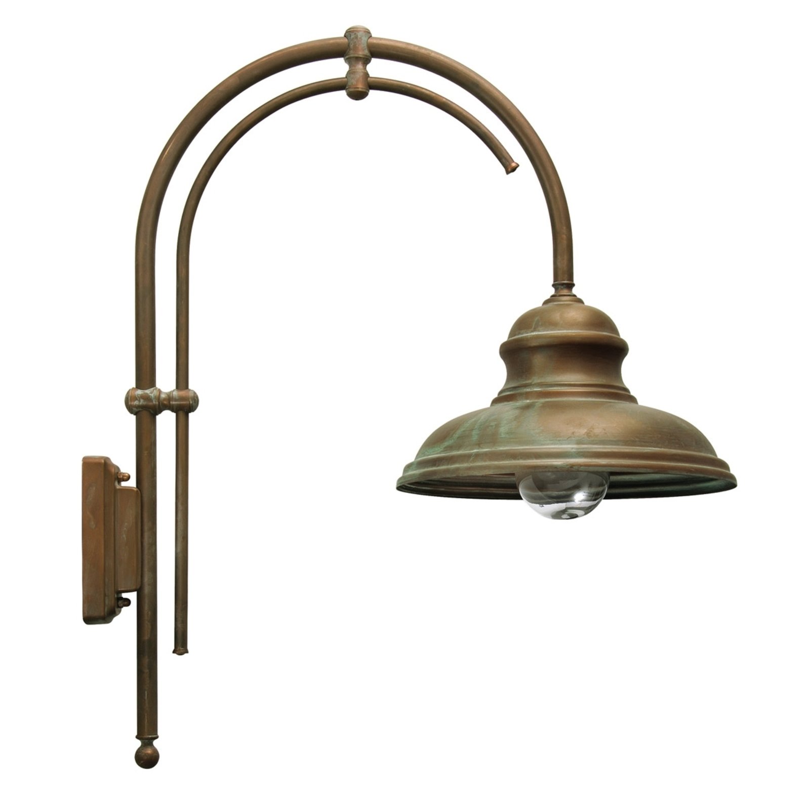 Luca outdoor wall light with double arm