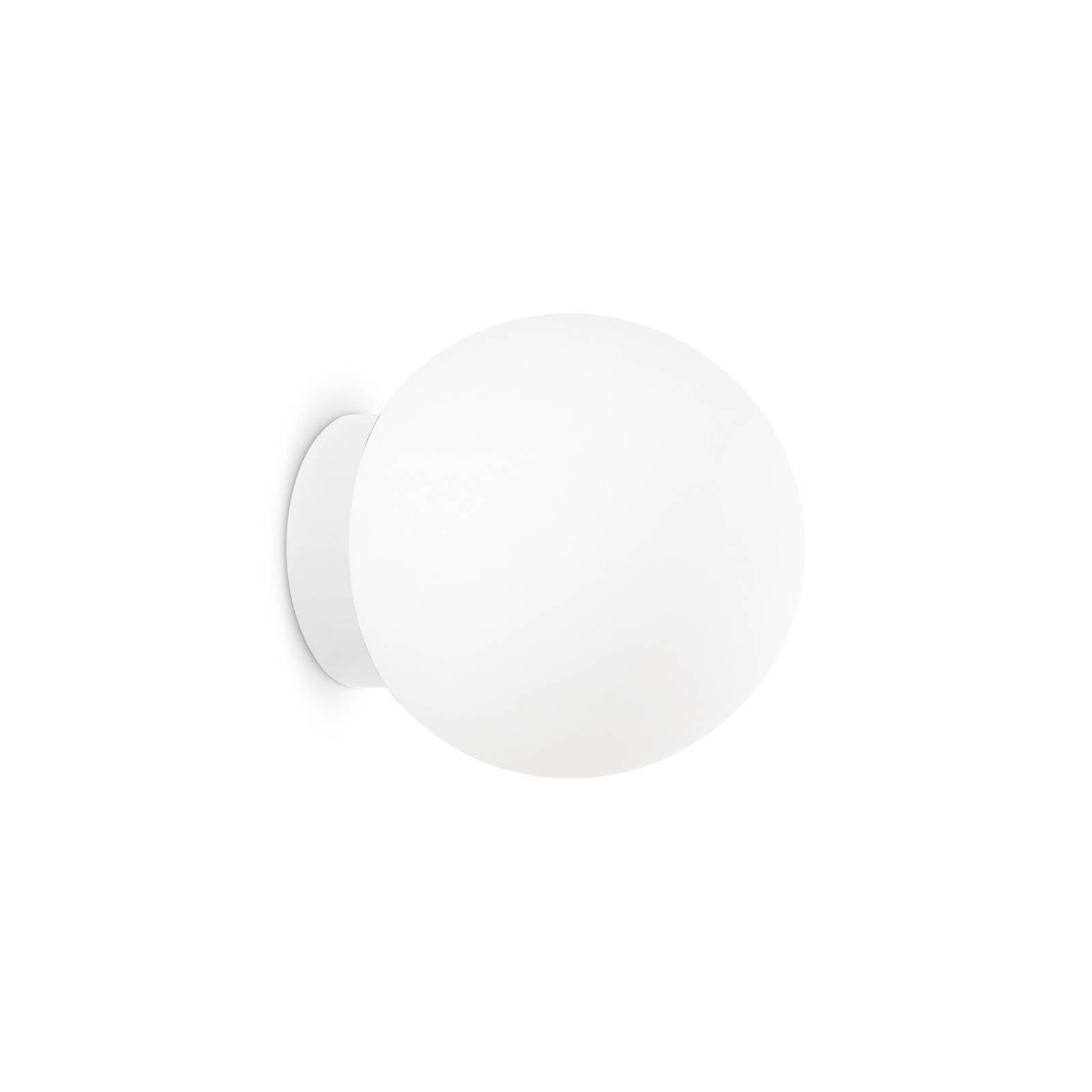 Ideal Lux Wandleuchte Mapa Ø 15 cm, G9, weiß, Glas, Kugel