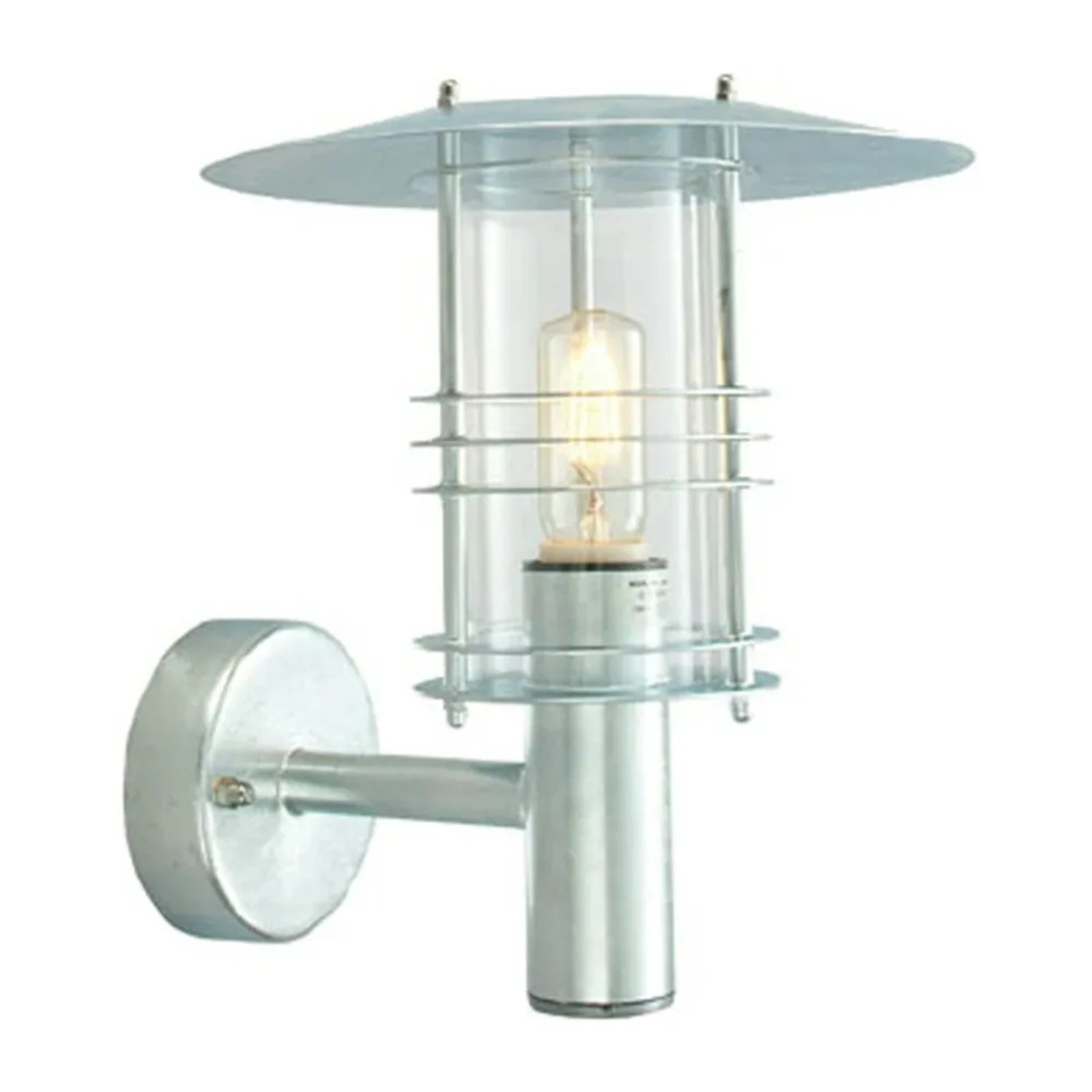 Stockholm Outdoor Wall Lamp Small Galvanised - Norlys