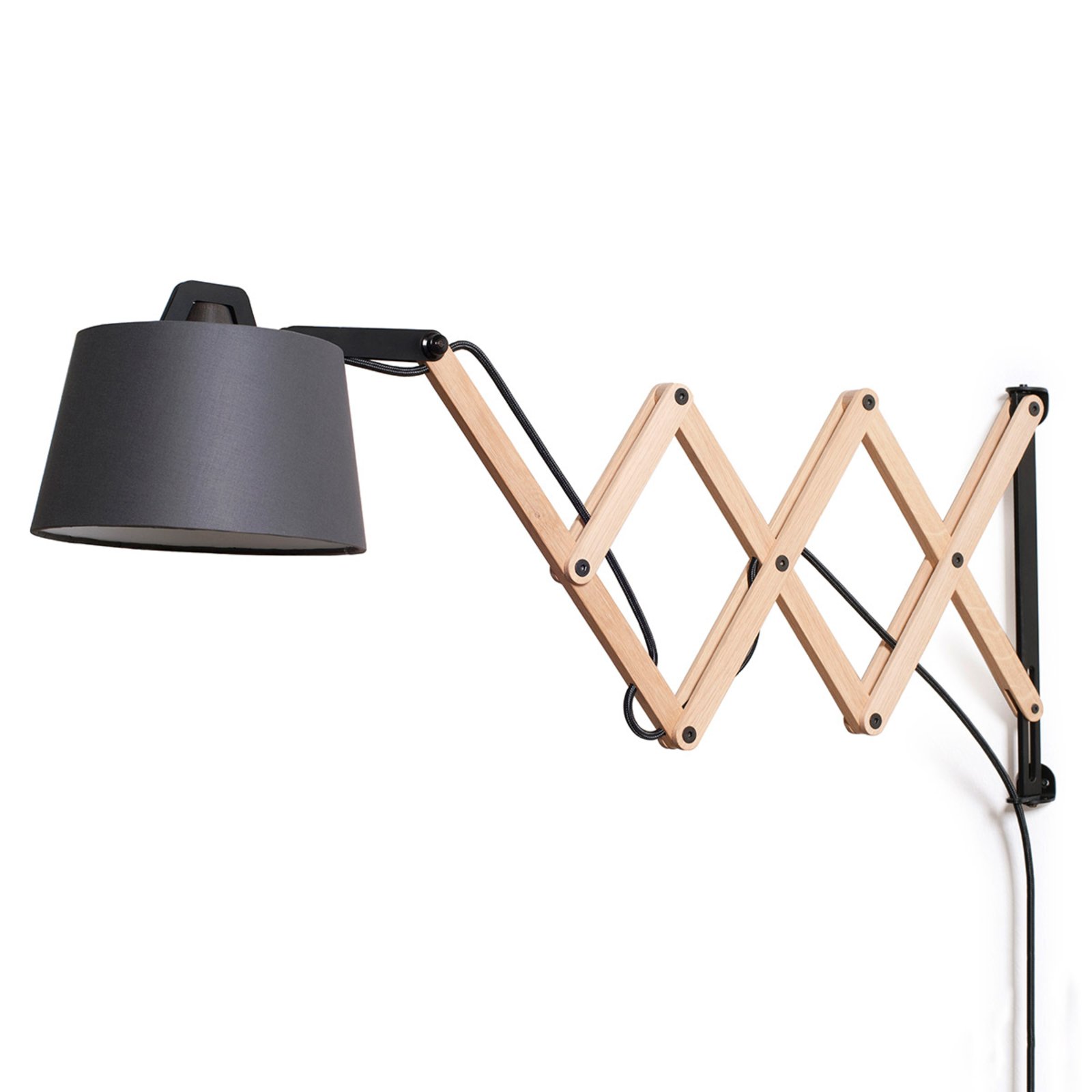 Edward wall light with scissor arm