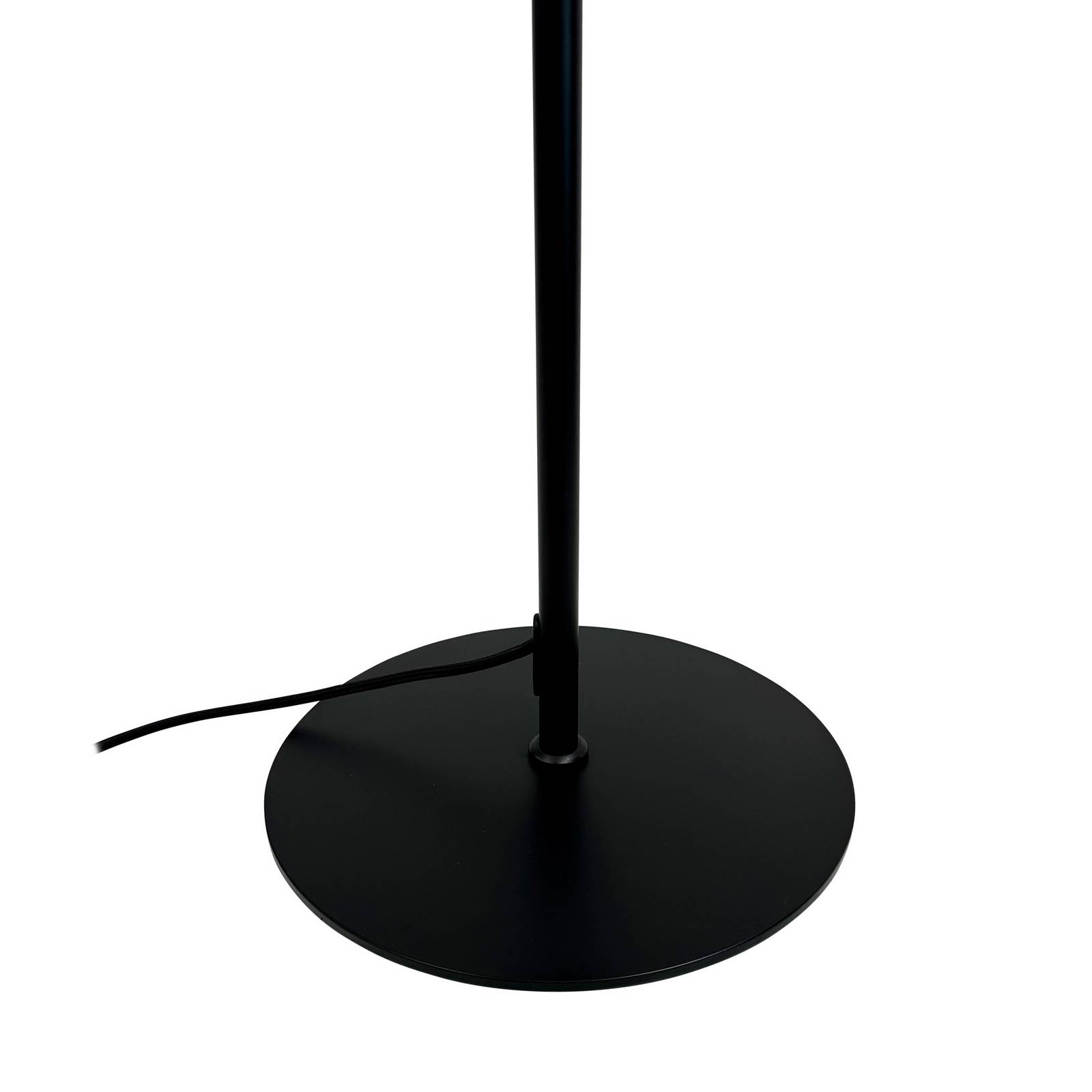 Dyberg Larsen Lampa stojąca Calix, czarna/naturalna, 150 cm