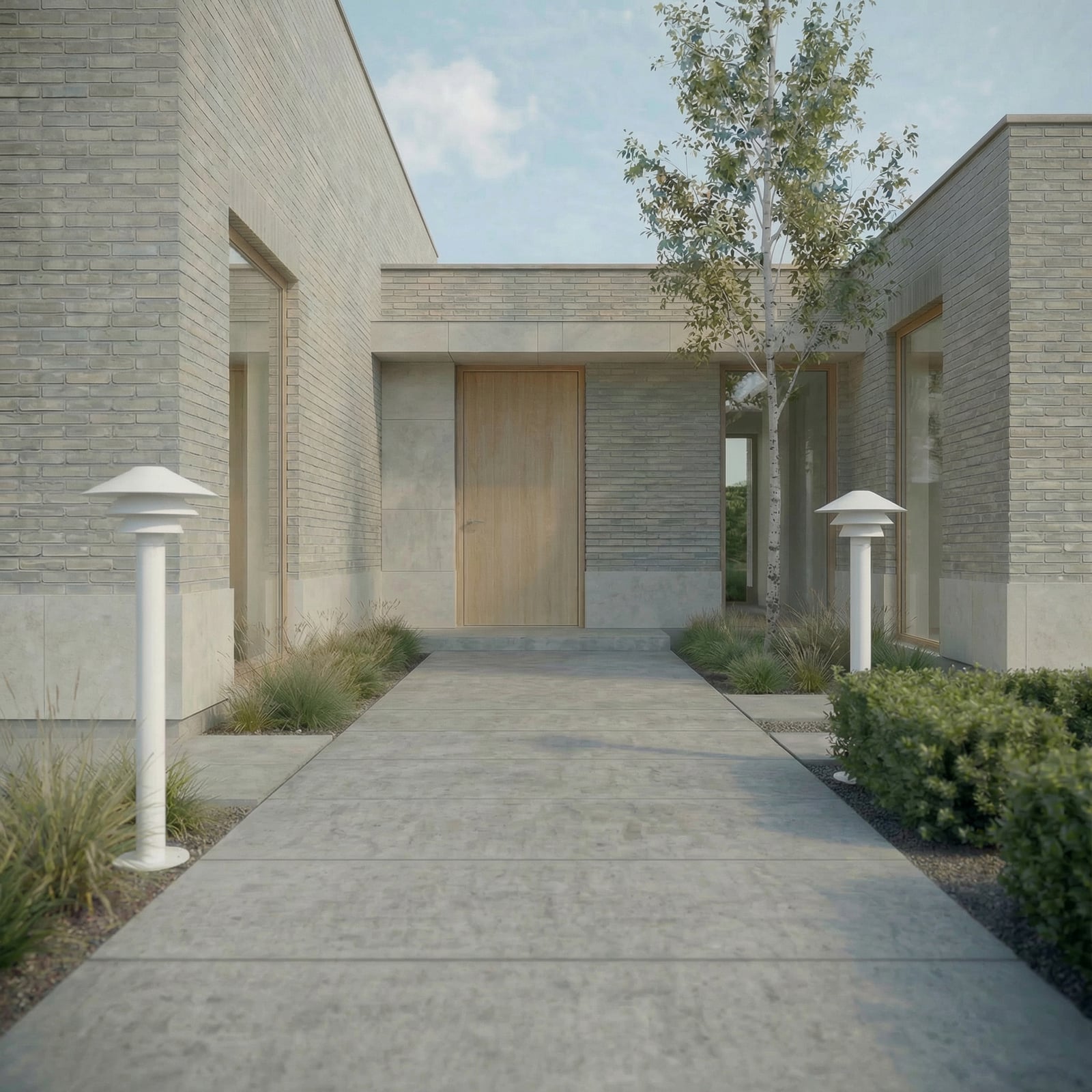 Montaro LED-Wegeleuchte, weiß, 110 cm, Aluminium, IP54 - Lucande