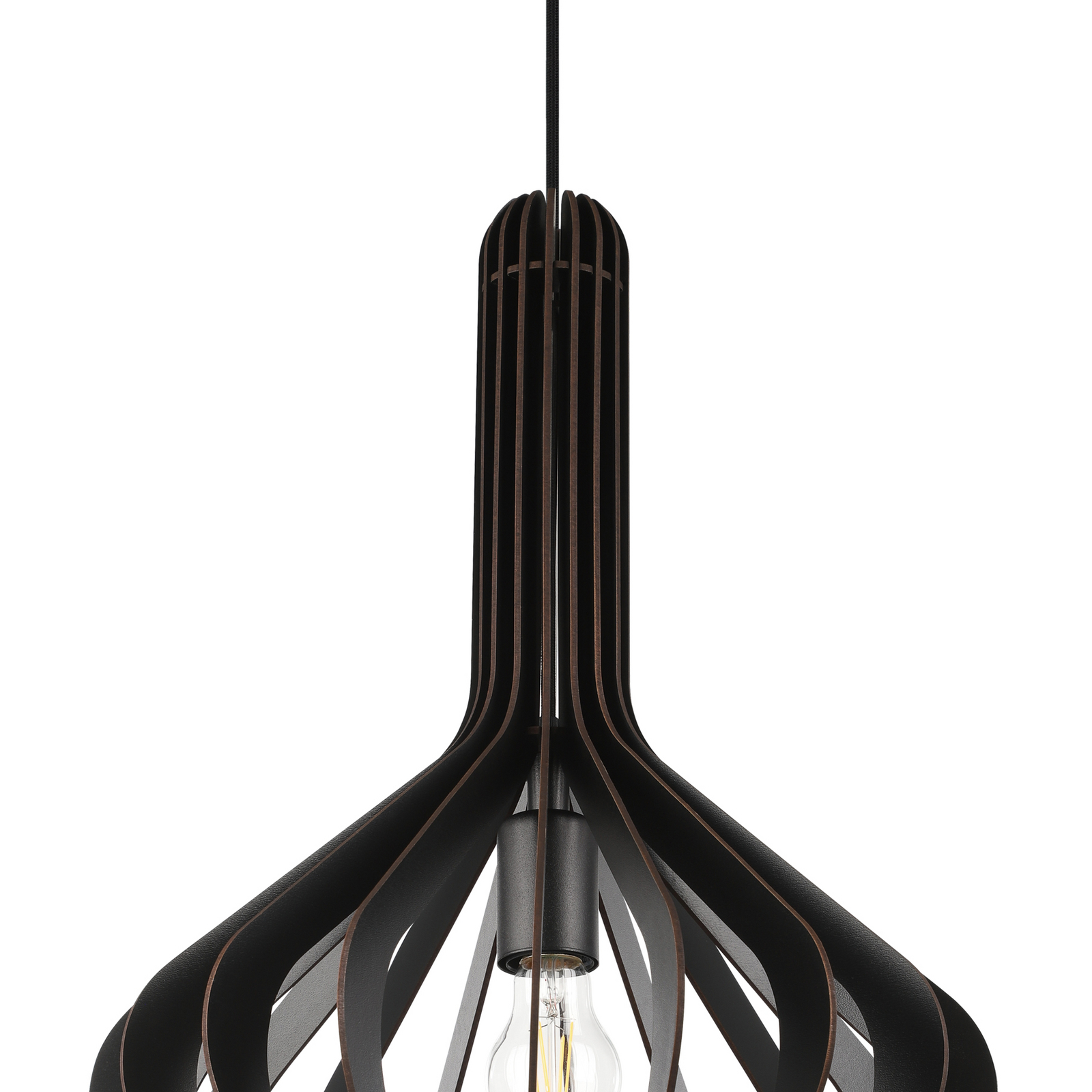 Lampa wisząca Velasco w kolorze czarnym, Ø 38 cm