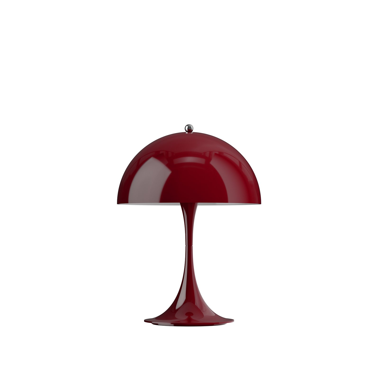 Panthella 250 burgundy LED rechargeable lamp IP44 Louis Poulsen