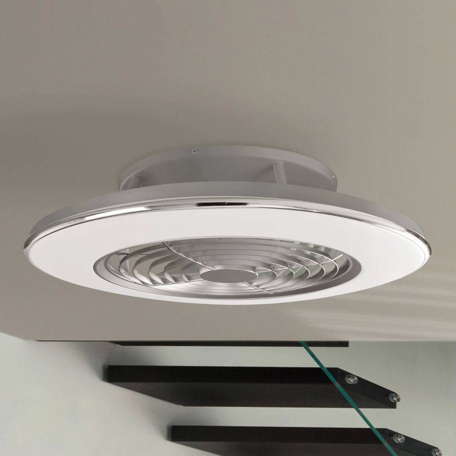 Mantra Iluminación LED plafondventilator Alisio, app-sturing, chroom