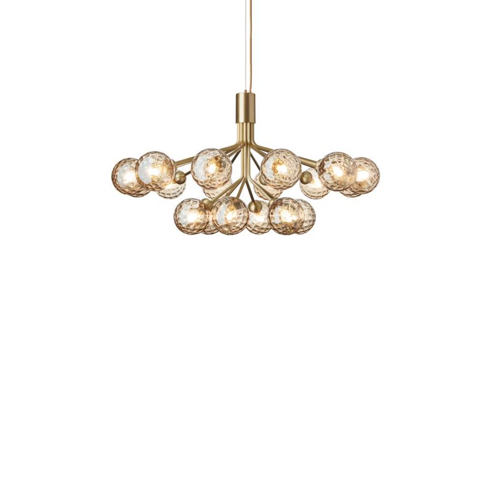 Apiales 18 Lampadario Brushed Brass/Optic Gold - Nuura