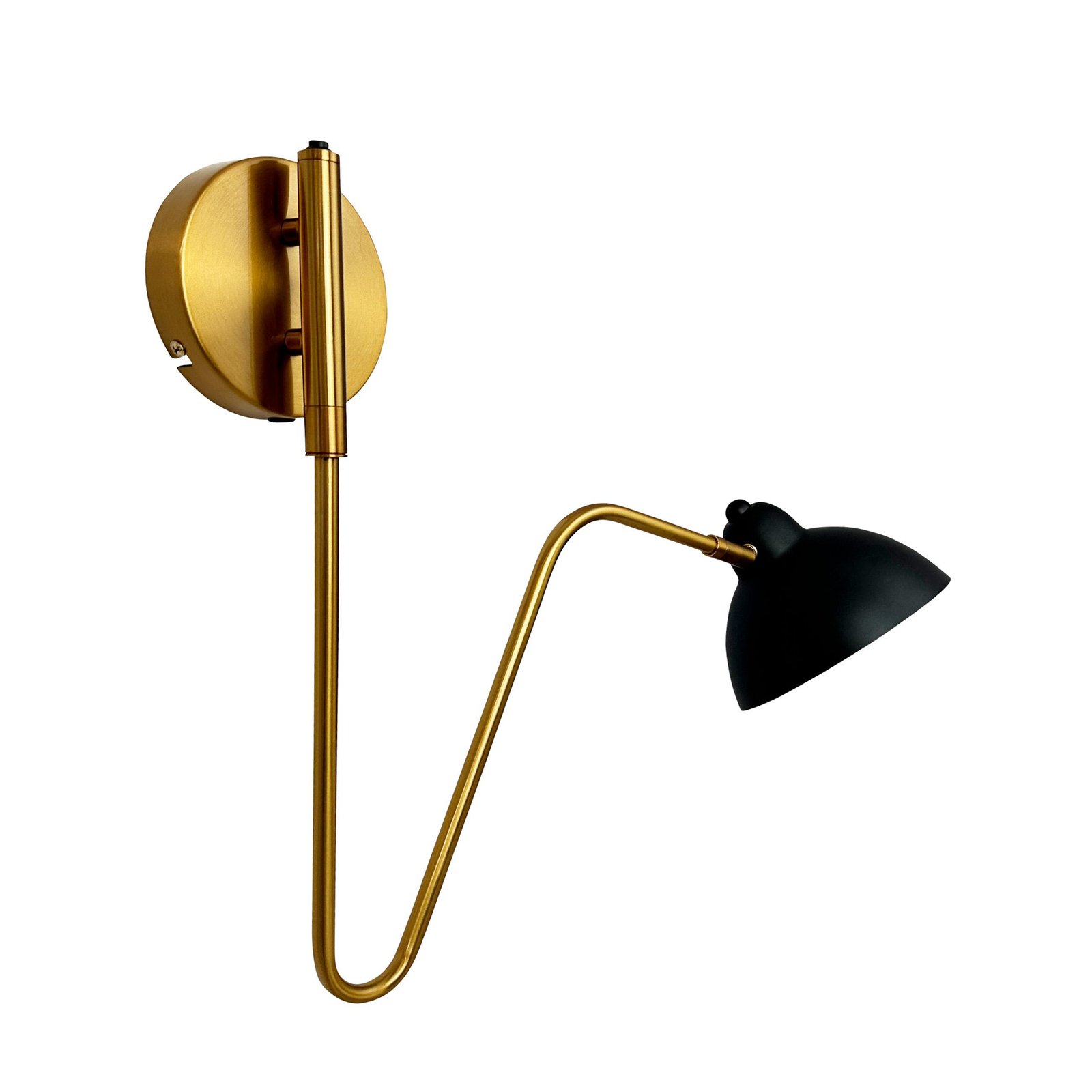 Futura Wall Lamp Black/Brass - DybergLarsen