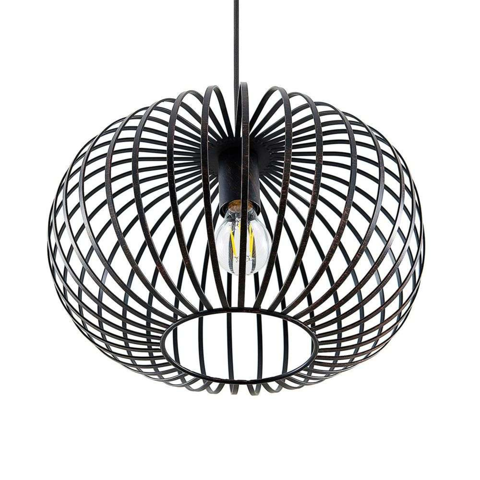 Rosalea Függőlámpa Black/Copper - Lindby