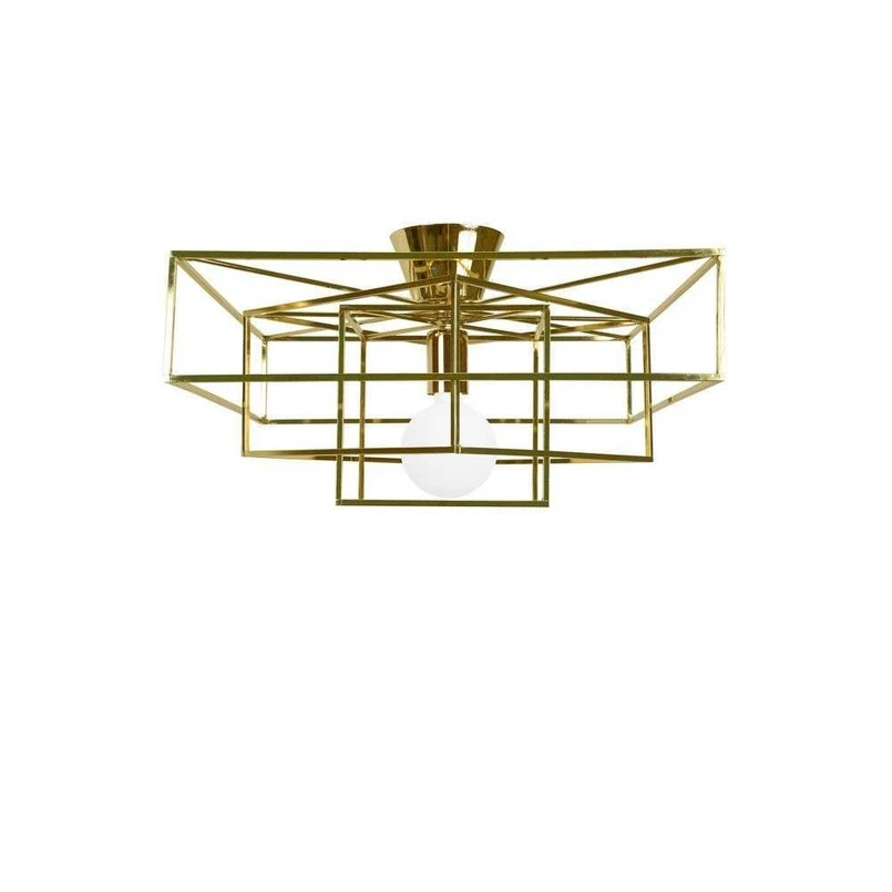 Globen Lighting – Cube Deckenleuchte Brass