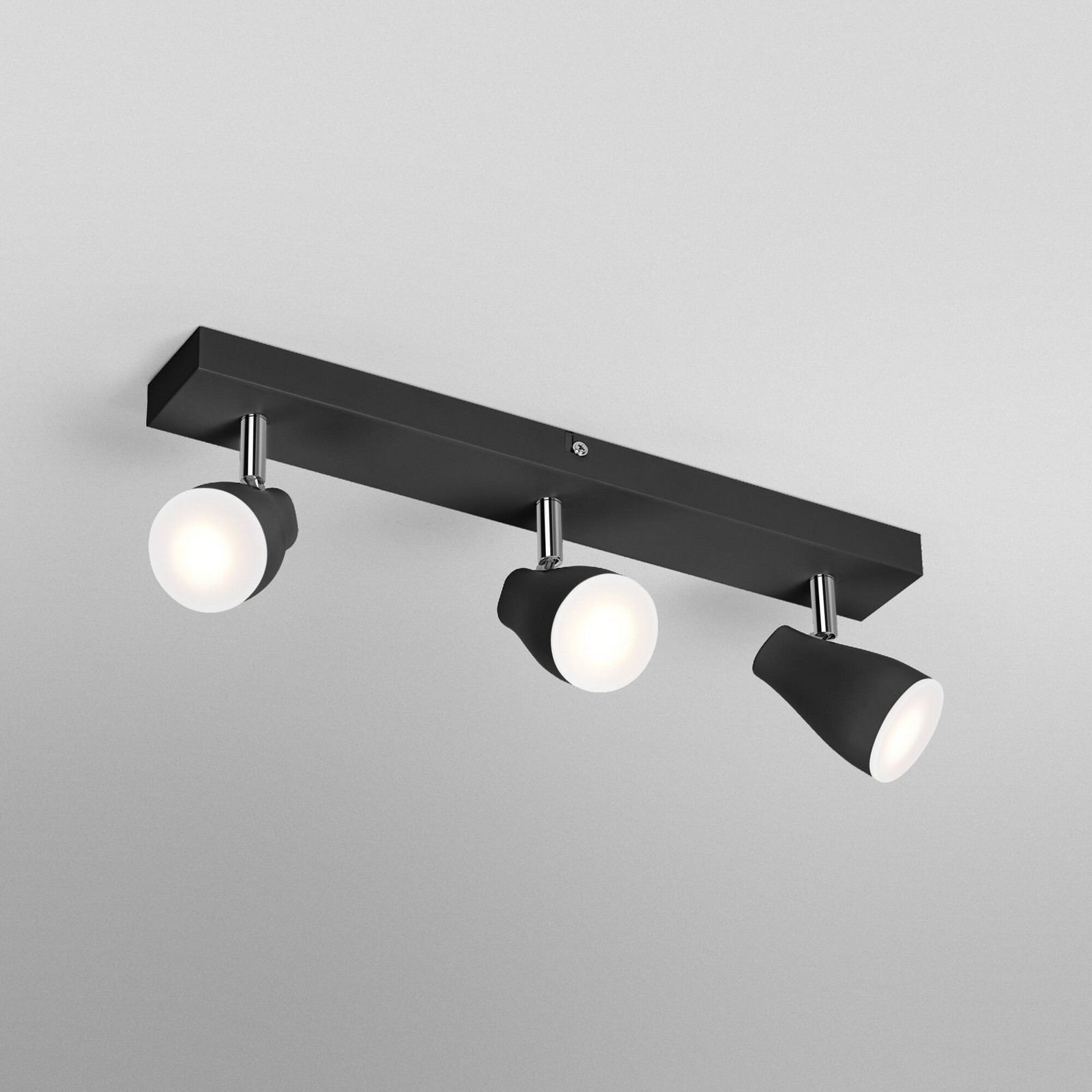 OSRAM тавански прожектор PEAR, черен, 3-крилен, GU10-LED 2700 K