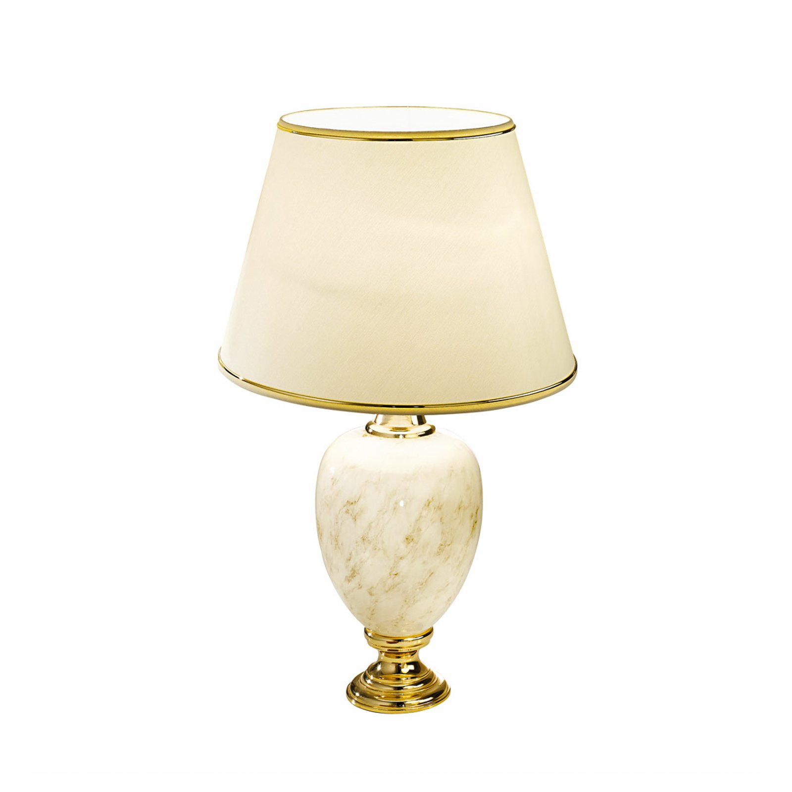 Kolarz Dauphin bordlampe, cremefarvet, højde 86 cm, keramik