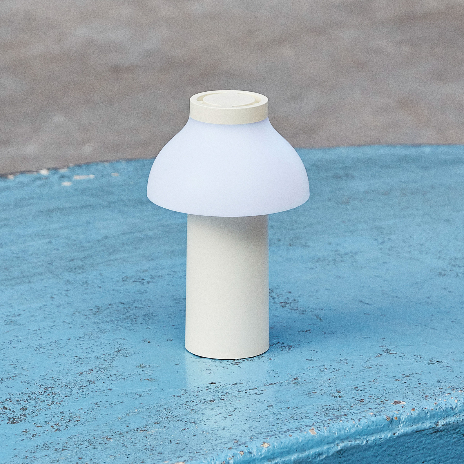 HAY PC Portable de mesa LED batería, blanco crema