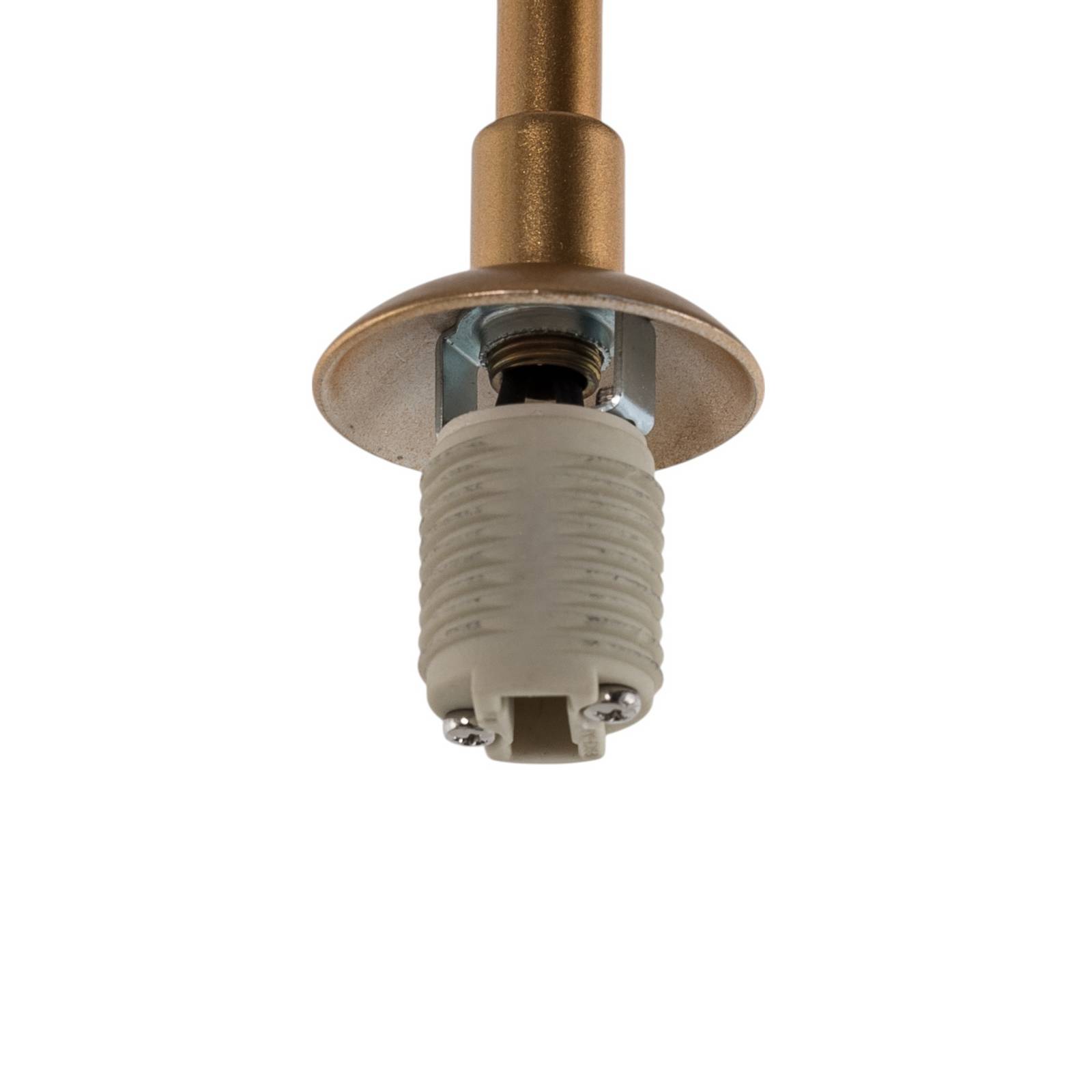 Lampa wisząca AV-1897-2BSA 2 szklane klosze, złota