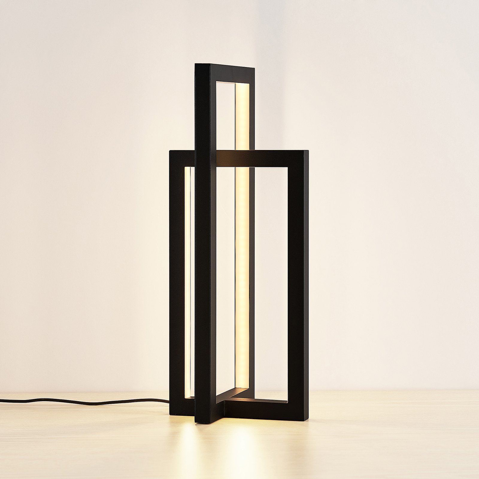 Lucande Hylda LED-bordlampe i svart
