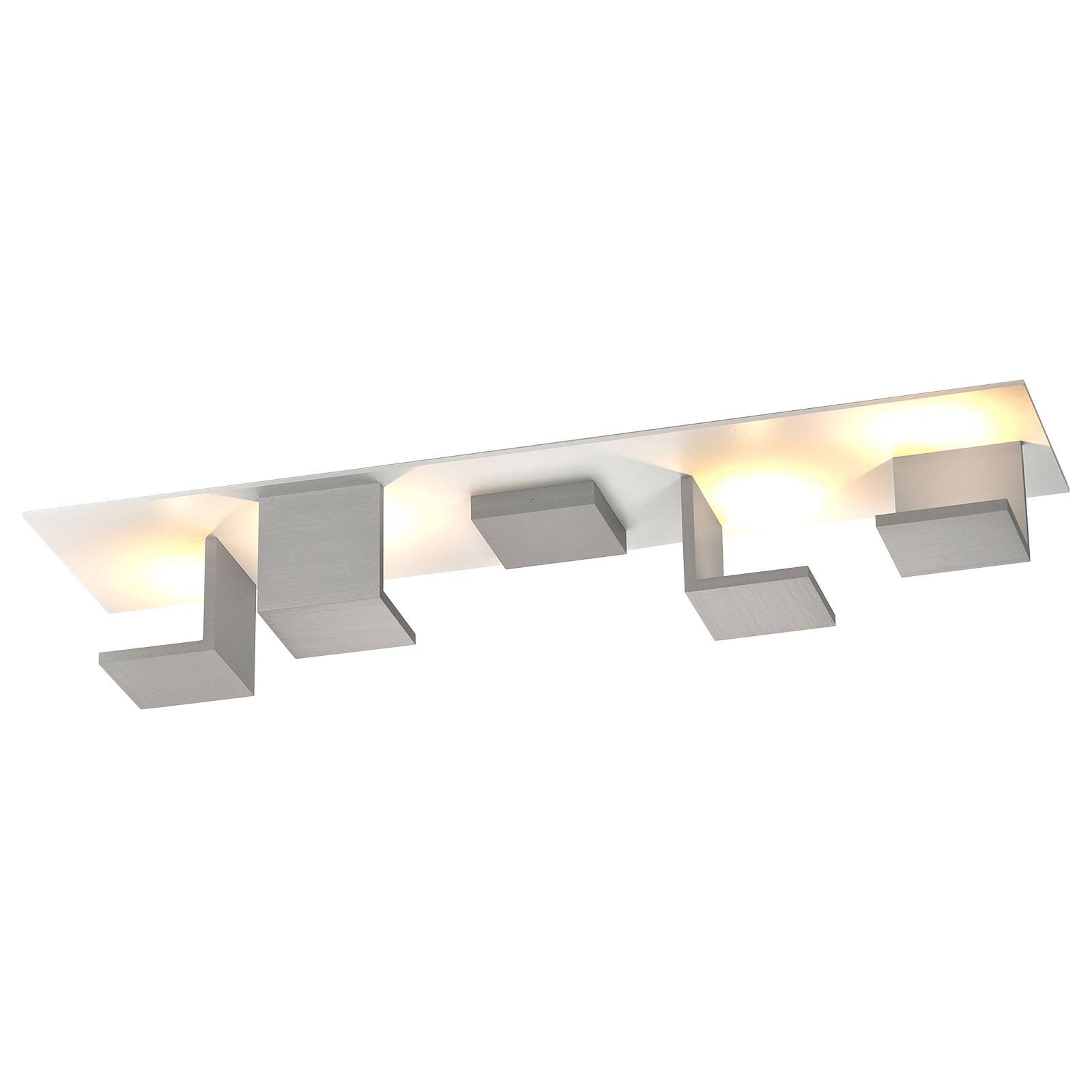 Bopp Reflections LED-Deckenleuchte lang weiß/alu