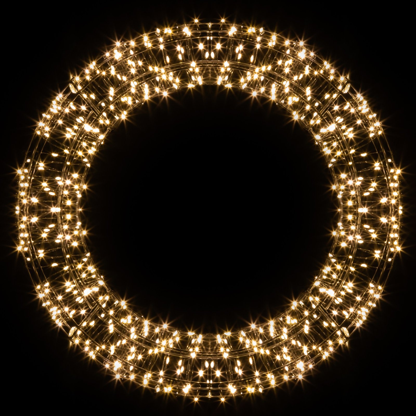 LED karácsonyi koszorú, arany, 800 LED, Ø 50cm