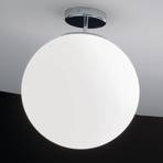 Sferis glass ceiling light, 40 cm, chrome
