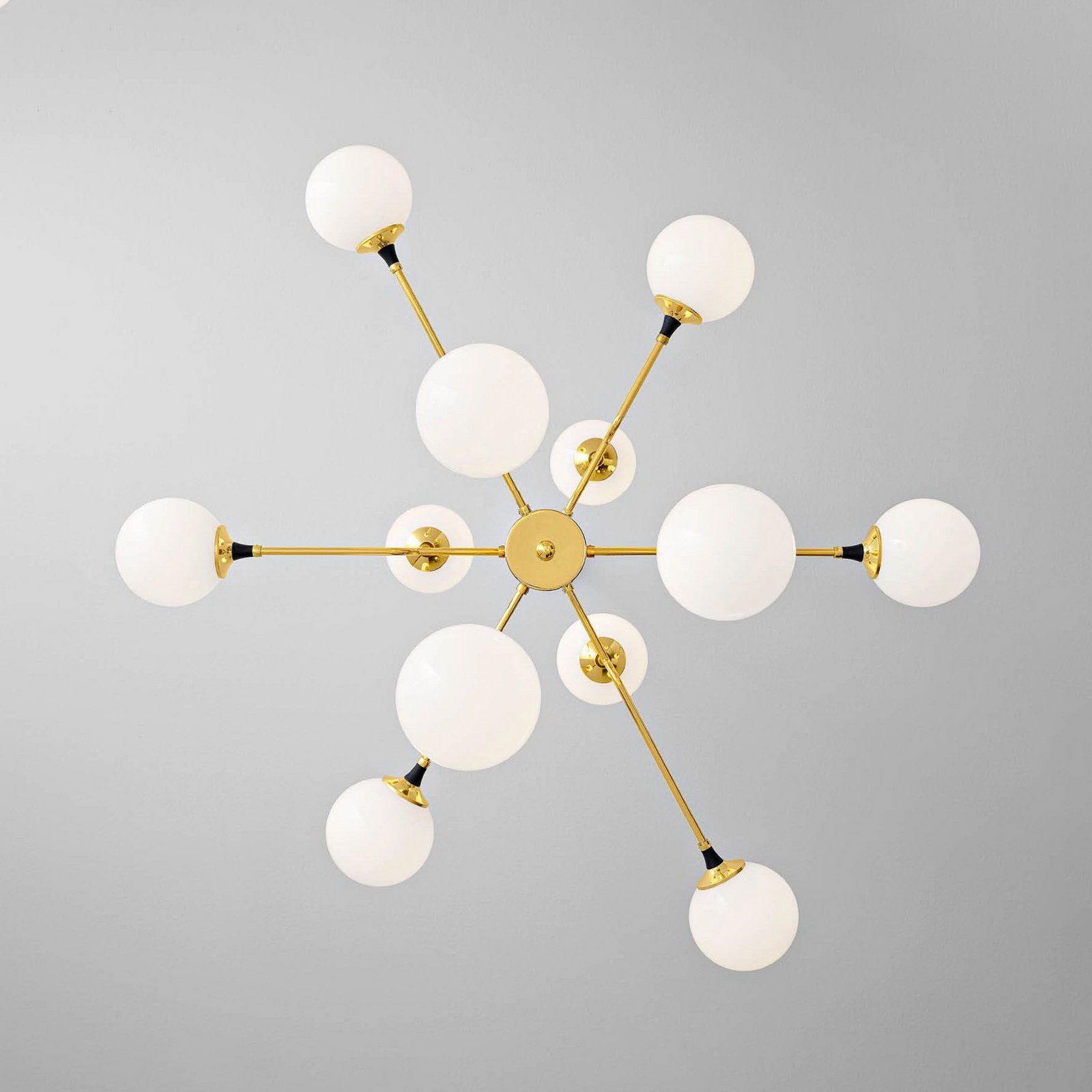 Galassia Hängelampe, goldfarben, 12-flg., Ø 120cm - Stilnovo