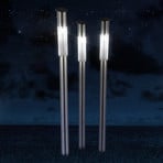 Luz solar Earth spike Fania em aço inoxidável, conjunto de 3