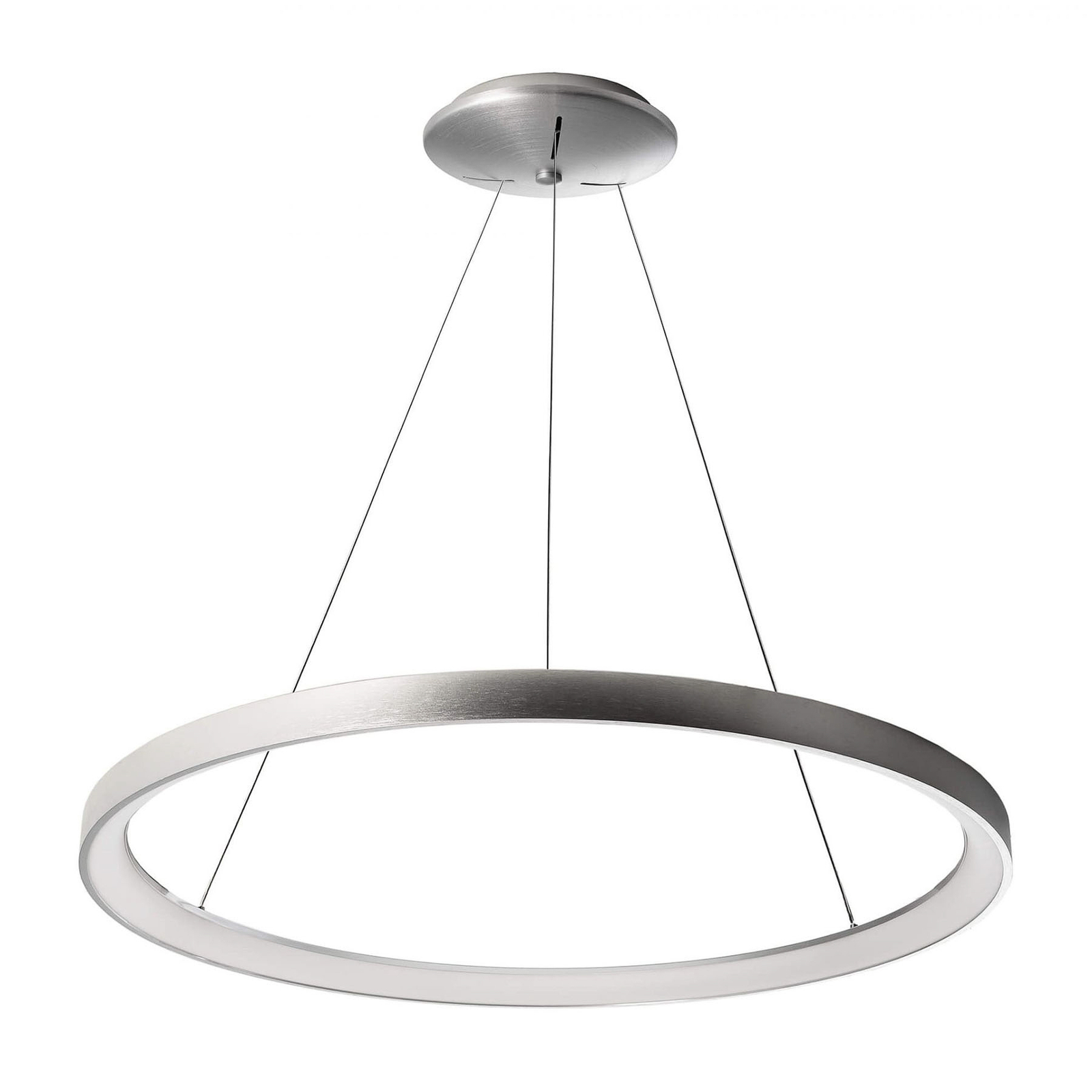 Merope LED pendant light, Ø 78 cm, dimmable silver