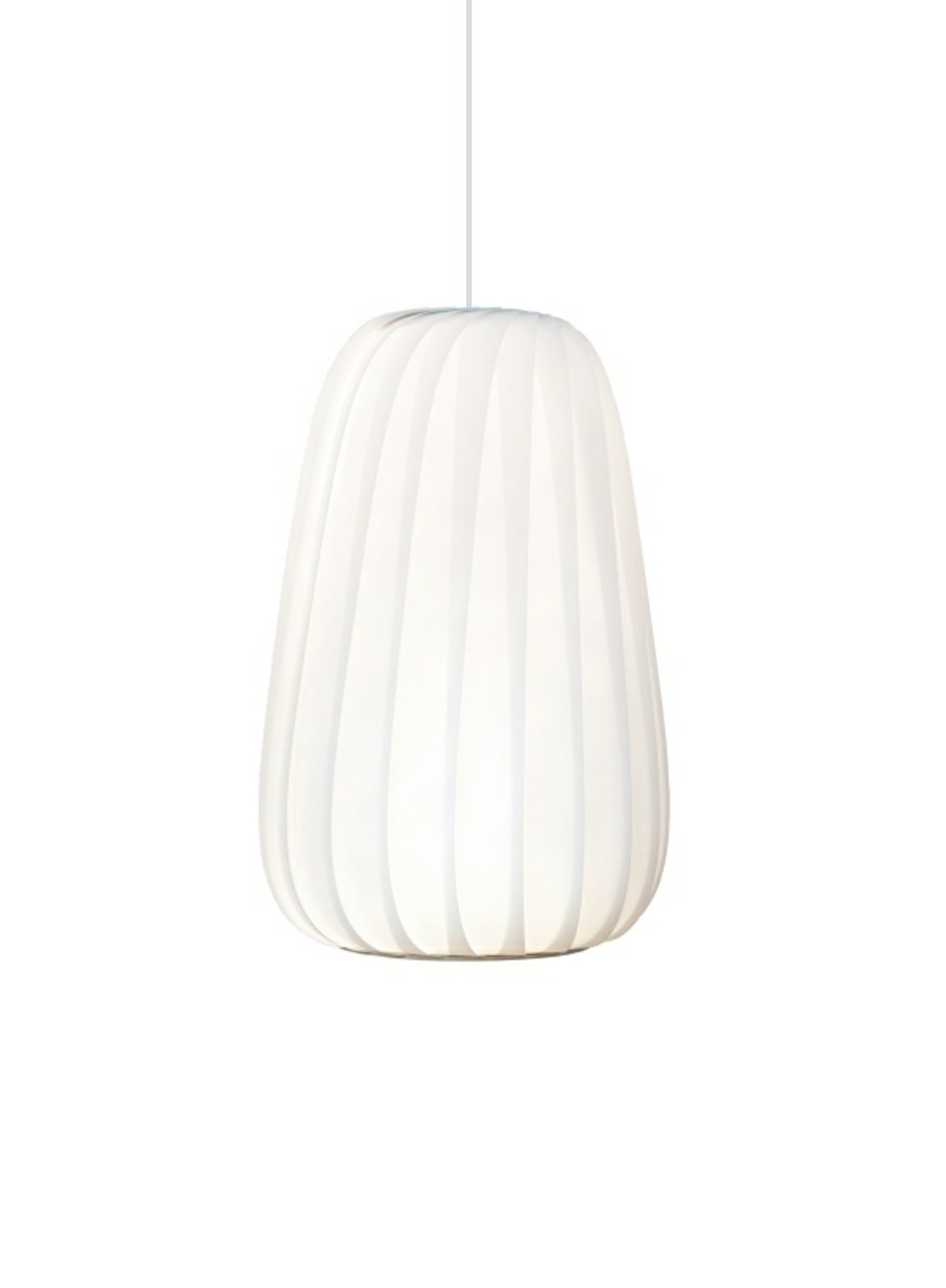 Lampada a sospensione Tom Rossau ST906, bianca, 42 cm, carta, E27