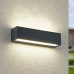 Arcchio LED stenska svetilka Lengo, 25 cm, antracit, 2-svetlobna, CCT