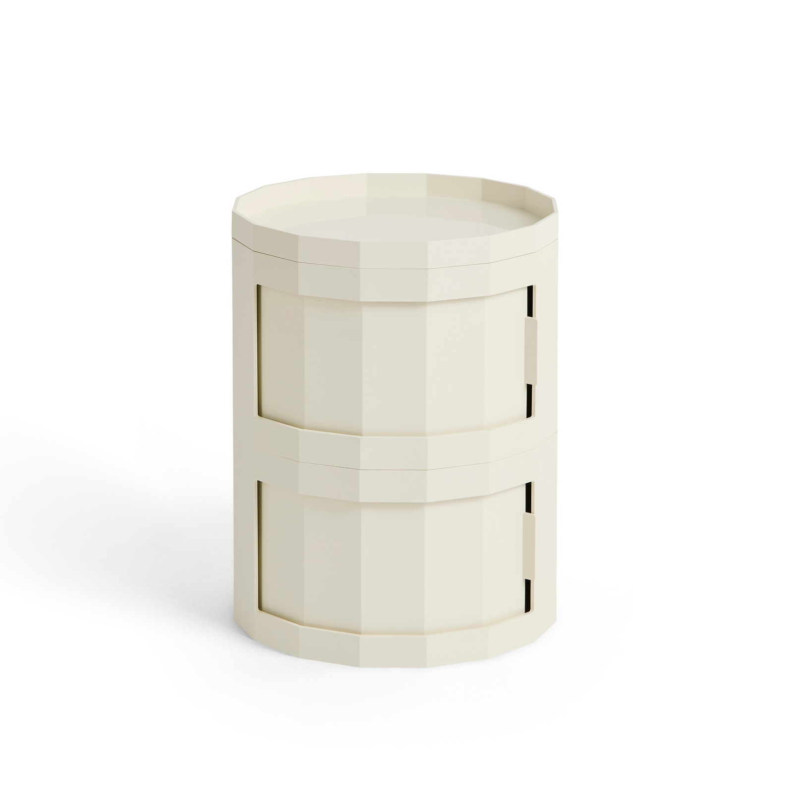 Facet Cabinet 20 sidobord, krämfärgat, ABS - HAY