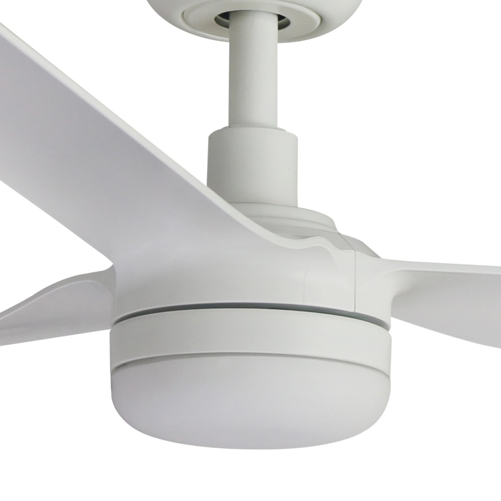 LED-kattotuuletin Punt M, valkoinen, DC, hiljainen, Ø 130 cm, CCT