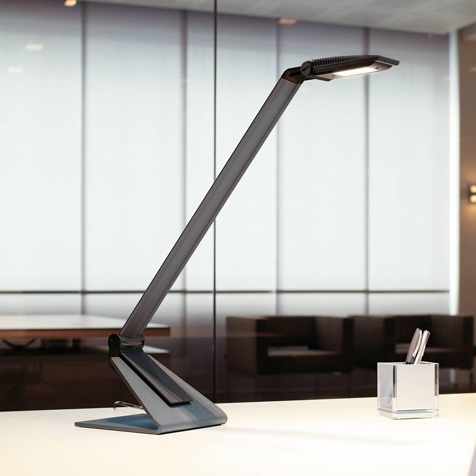 Lampe de bureau LED MAULsolaris anthracite