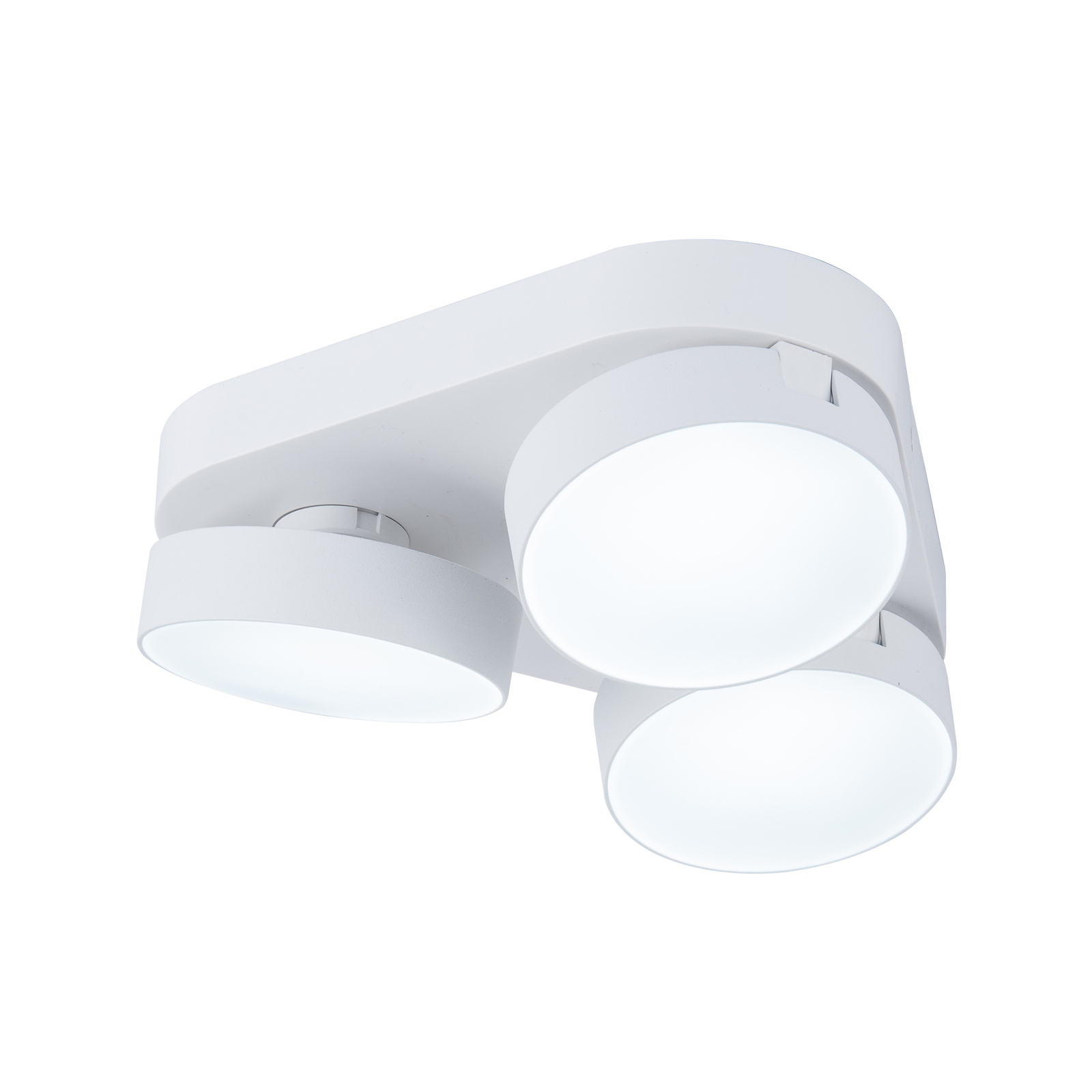 Stanos LED ceiling spotlight, CCT, 3-bulb, white