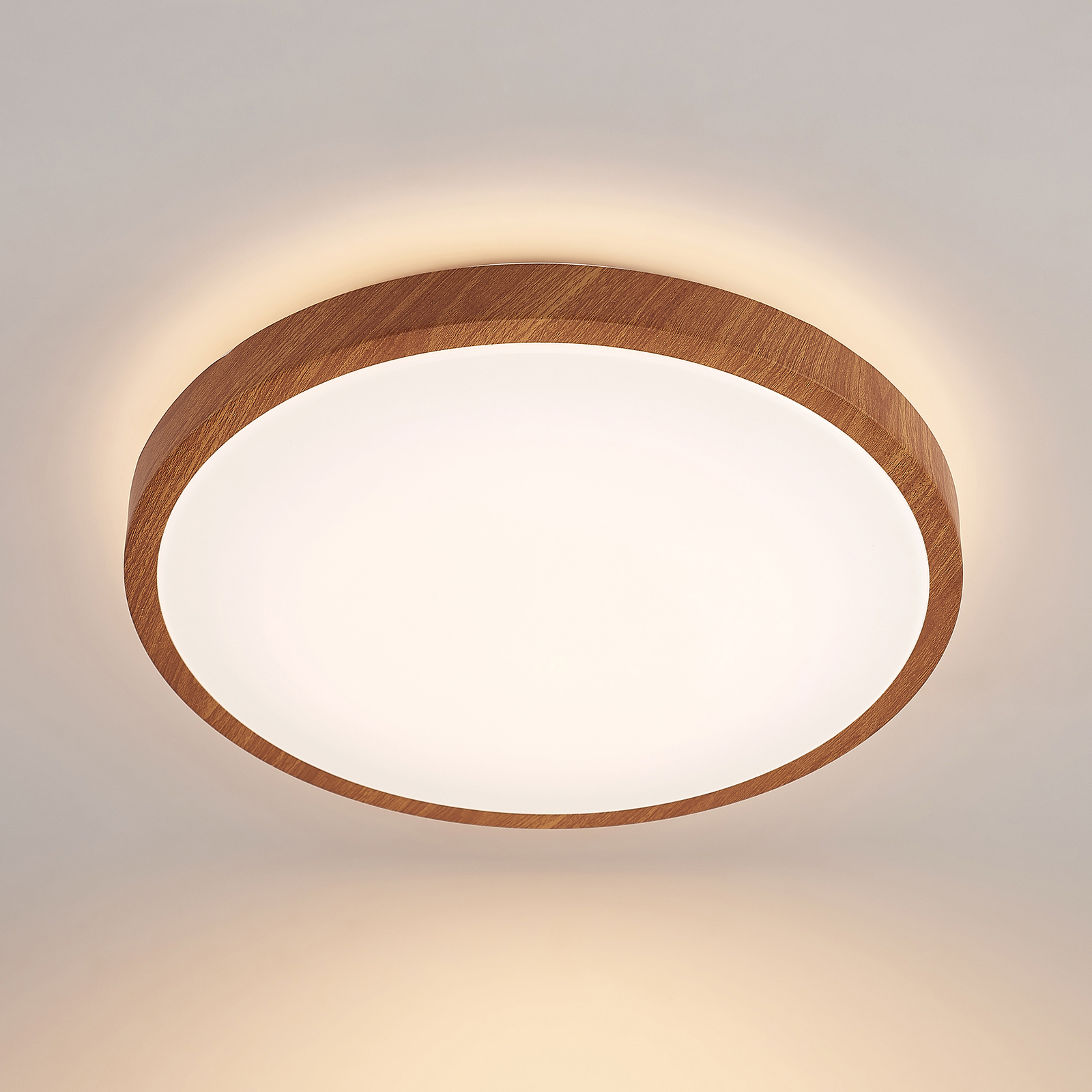 Lindby Mynte LED plafondlamp, rond, 42,5 cm