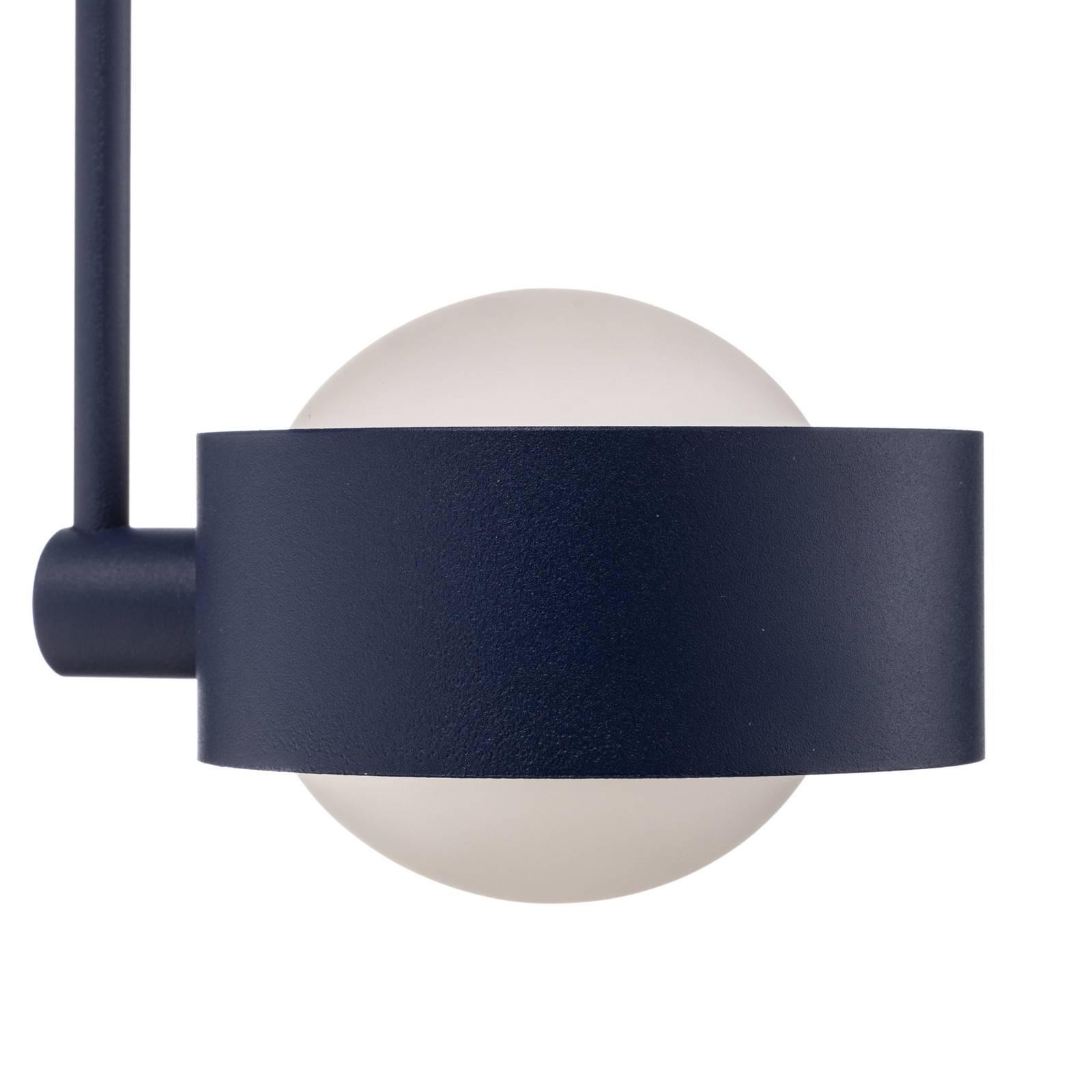 Lampa sufitowa Mado ze stali, niebieska, 1-punktowa