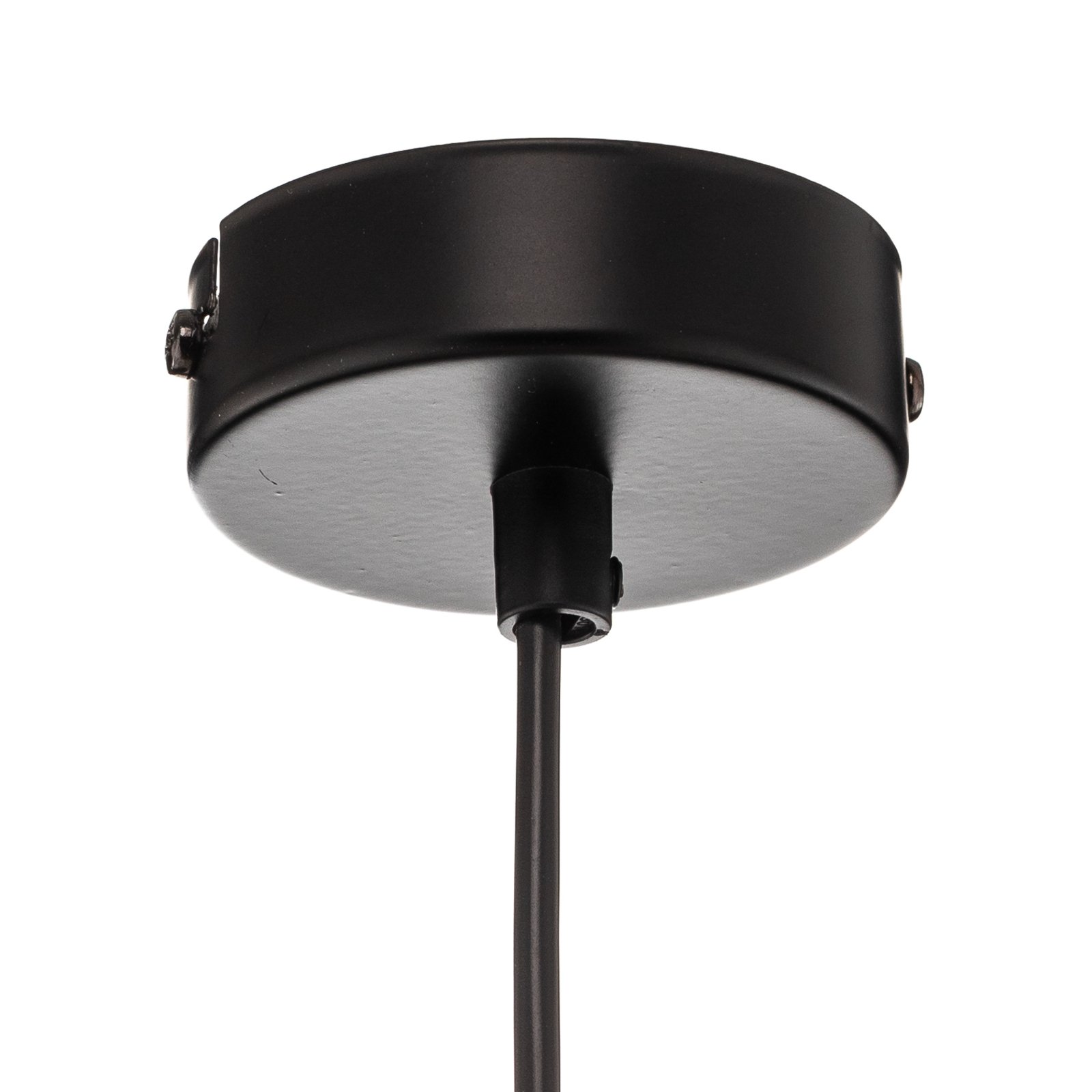 Lámpara colgante Rondo negro/cromo, 1 luz