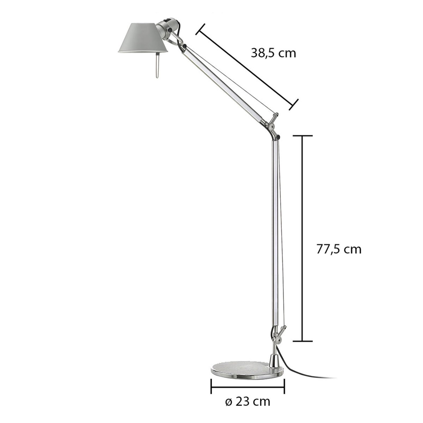 Tolomeo Reading Stehleuchte Alu - Artemide