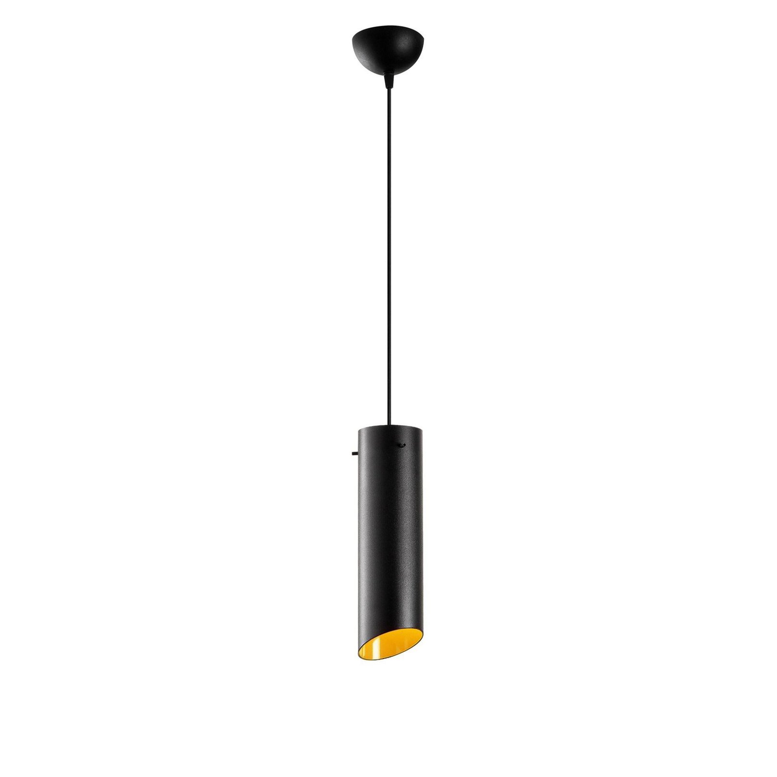 Suspension Sivani MR-976, noir, métal, Ø 8 cm